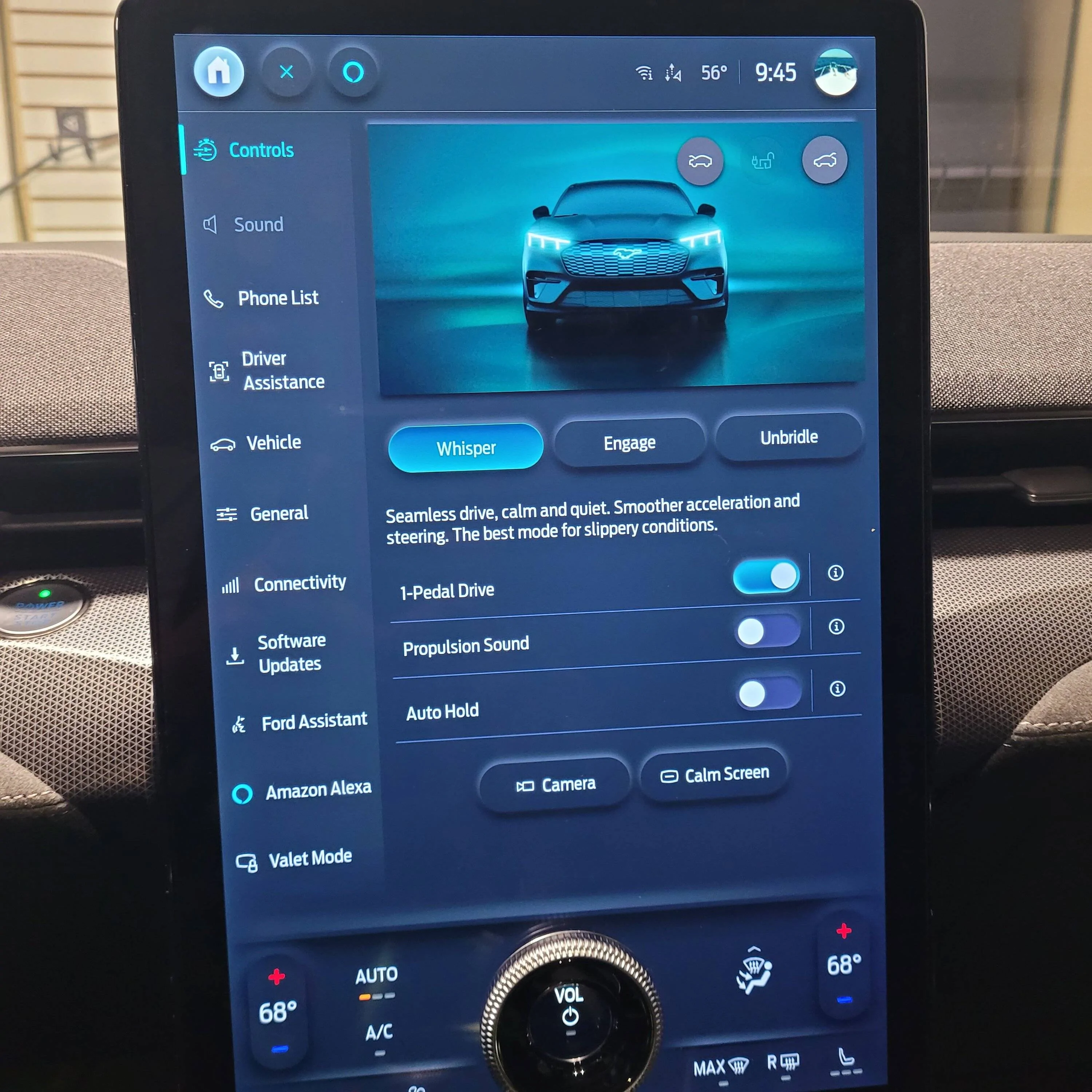 Ford Mustang Mach-E Loving the display screen layout in the 2023 Mach-E Whisper