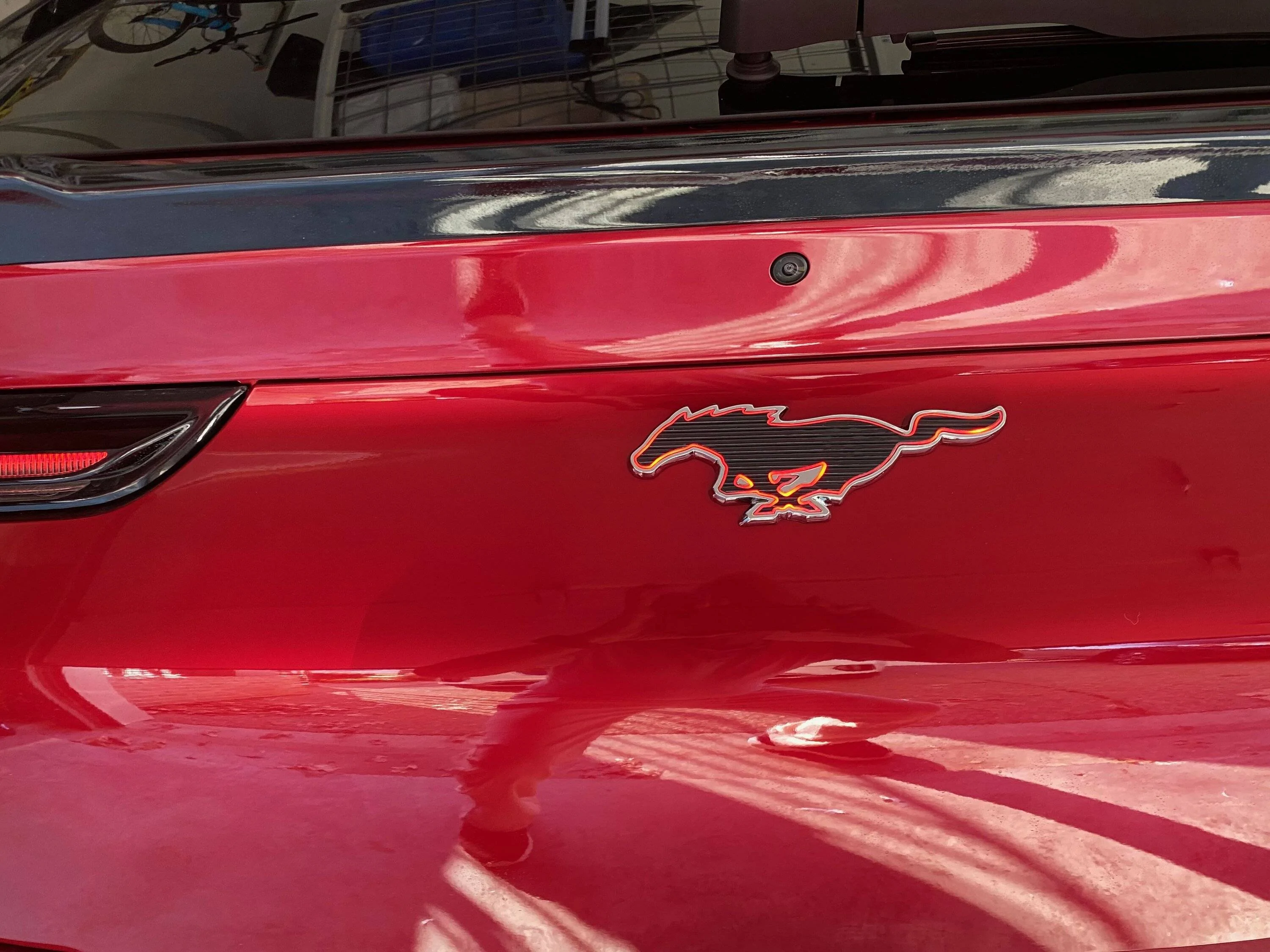 Ford Mustang Mach-E A rear Pony Emblem that lights up when you brake. Plug & Play on Mach-E! IMG_0248