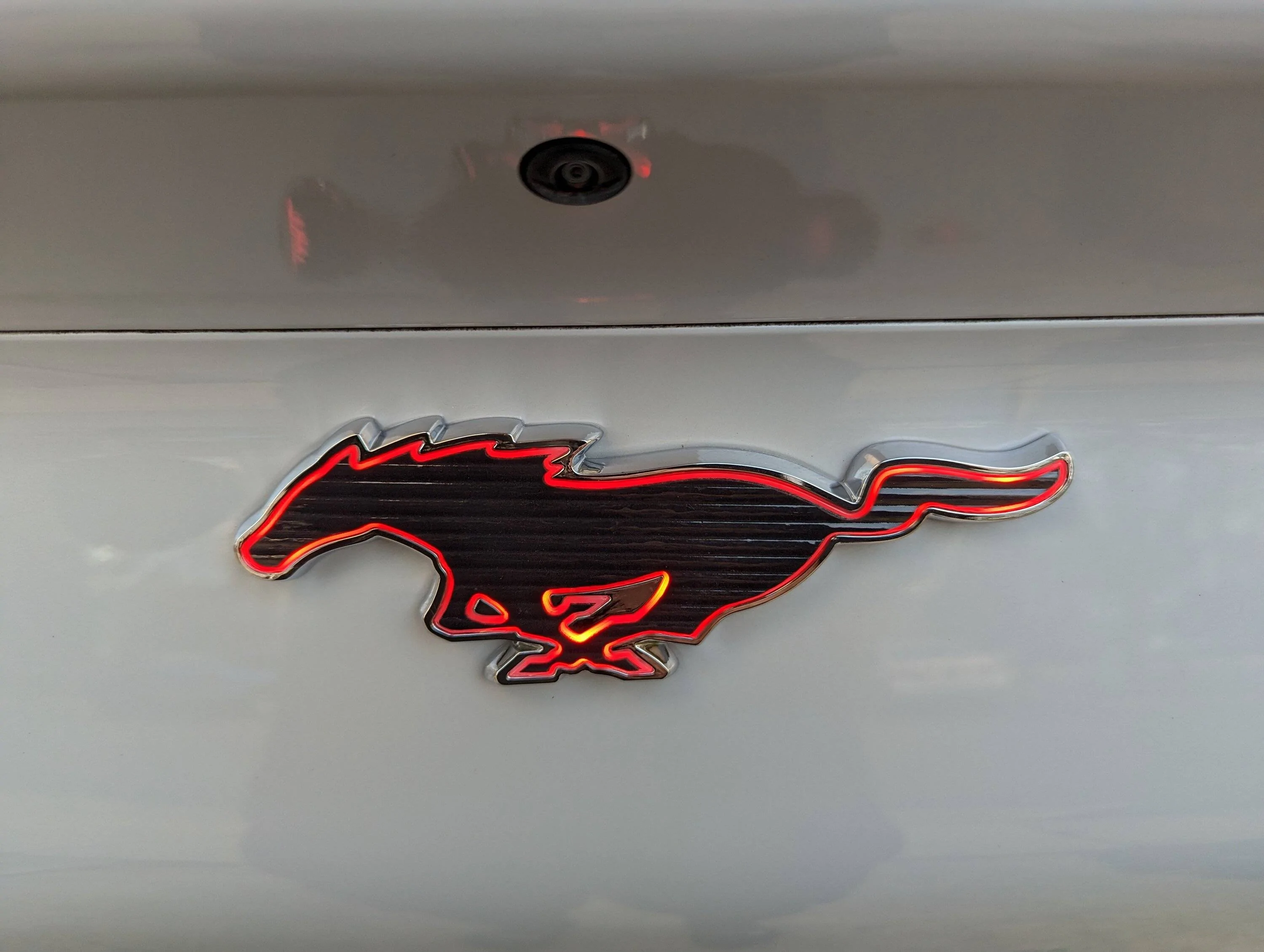 Ford Mustang Mach-E A rear Pony Emblem that lights up when you brake. Plug & Play on Mach-E! PXL_20221217_212319441