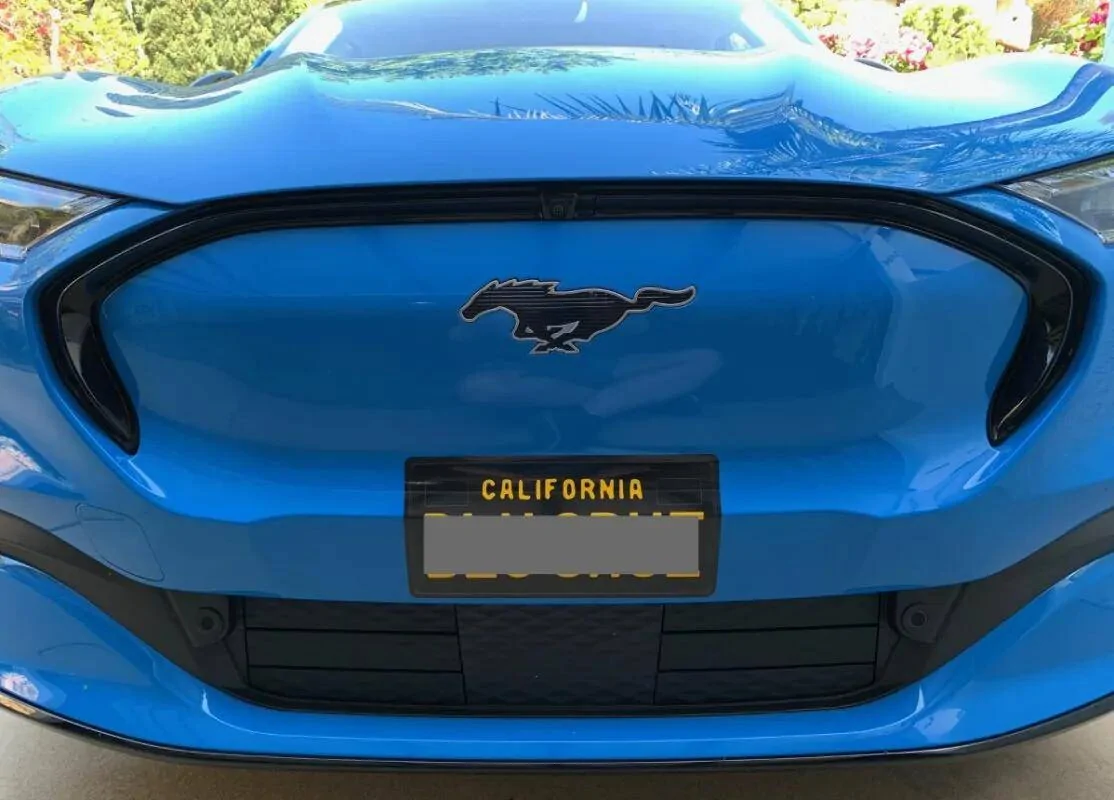 Ford Mustang Mach-E Front License Plate Decal 1672078288260