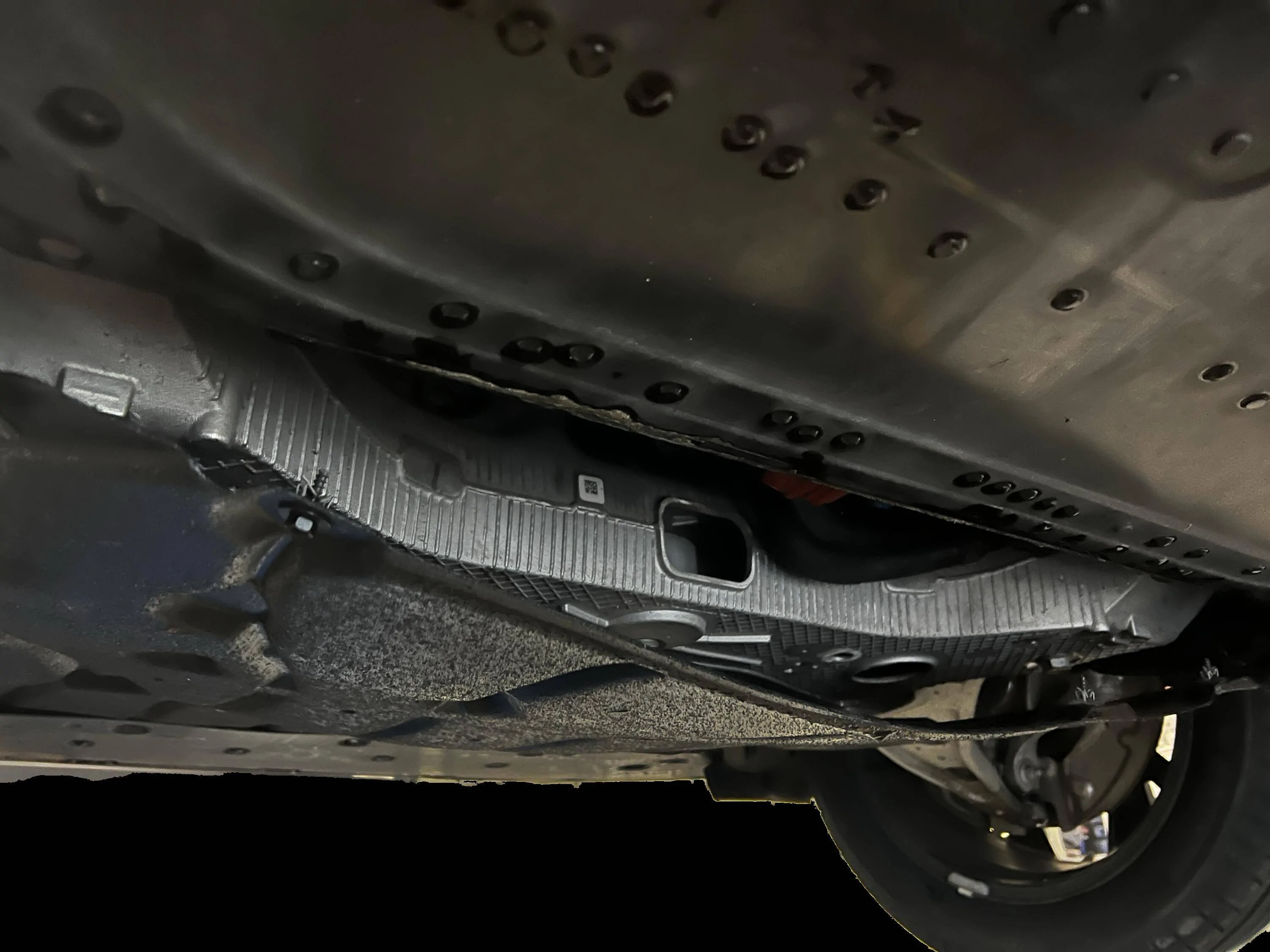 Ford Mustang Mach-E Damaged underside driving through puddle / water 1672161643057