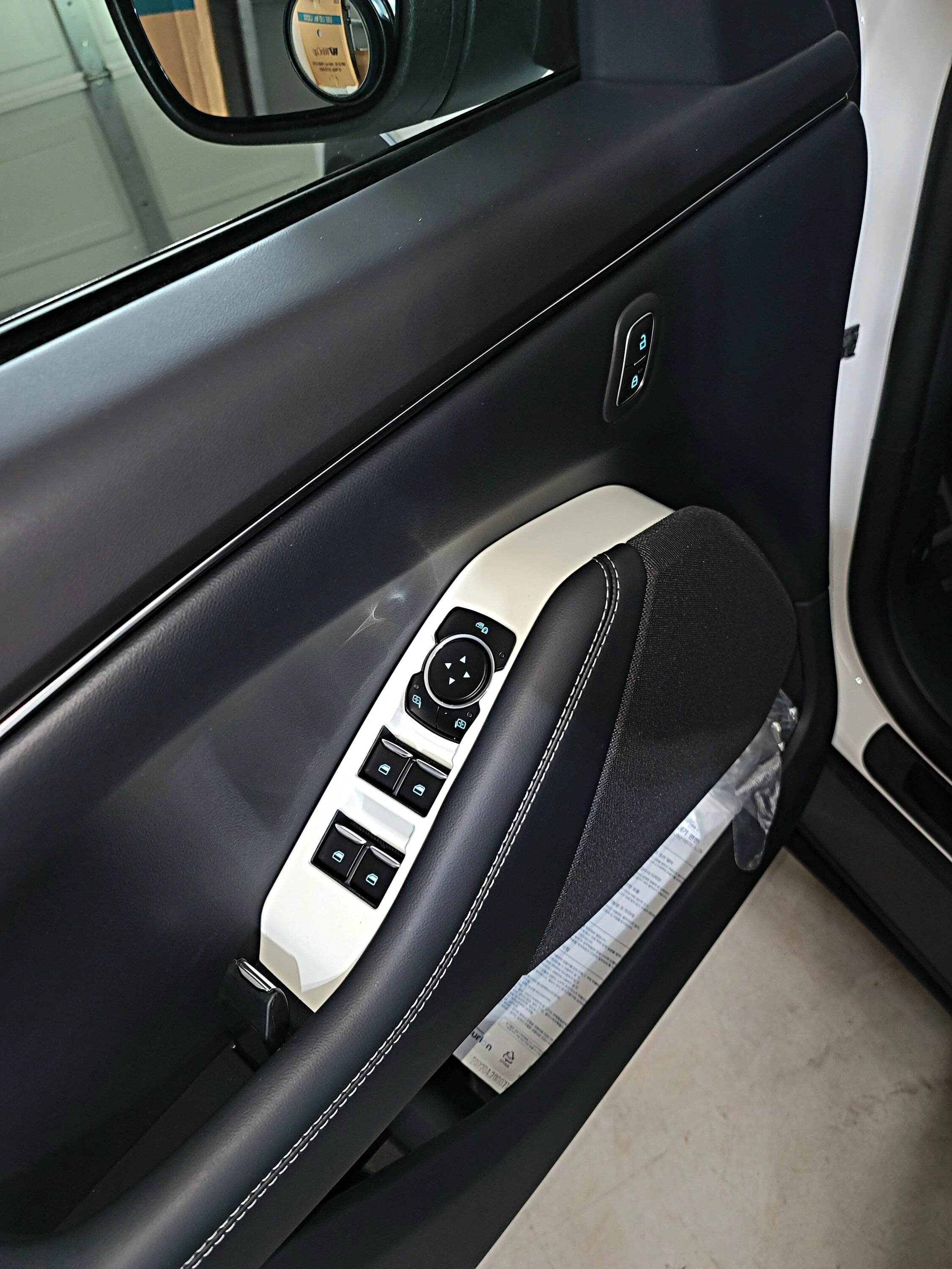 Ford Mustang Mach-E Added window cover and door sill aviary-image-1672259162518