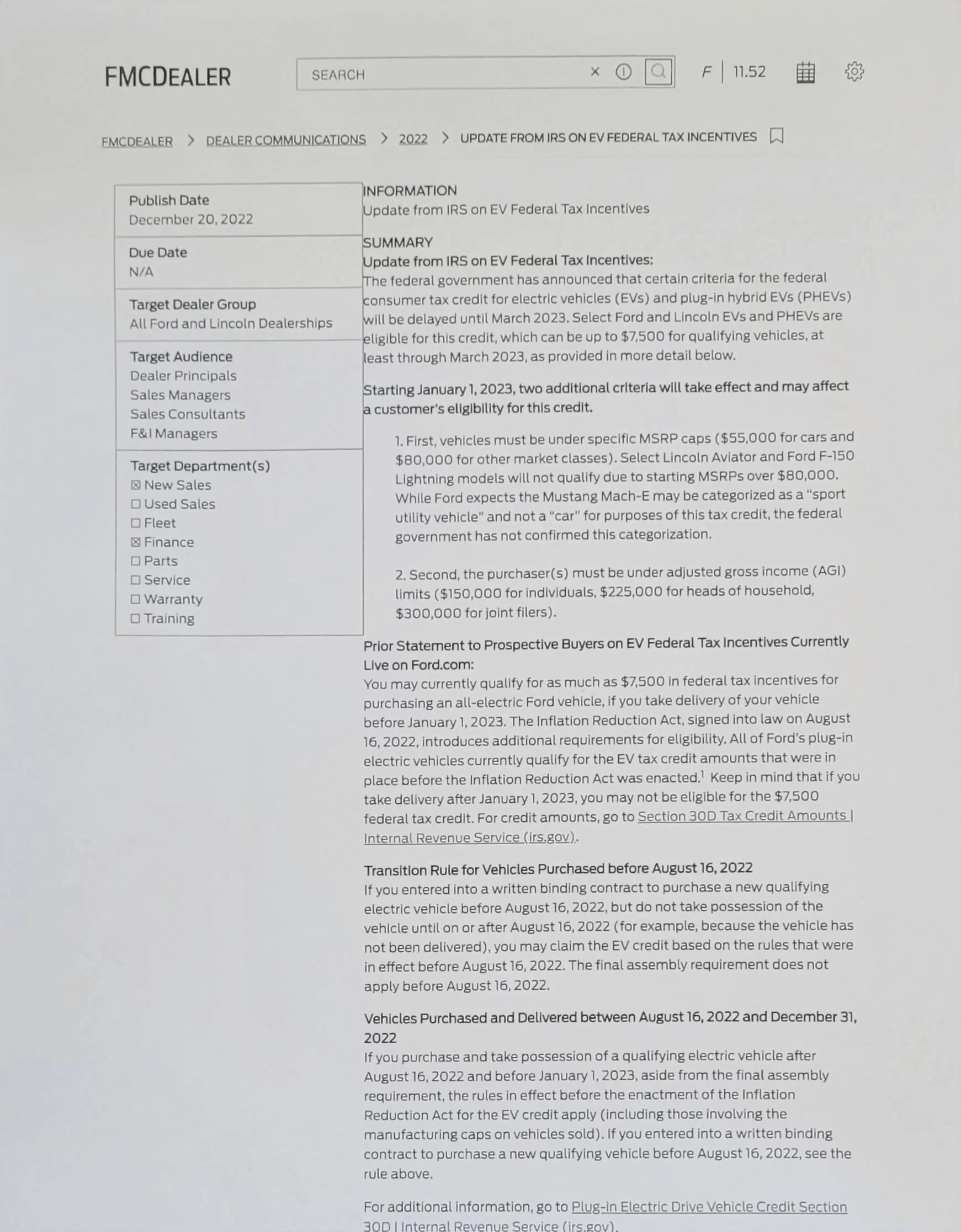 Ford Mustang Mach-E 2023 Mach-E priced over $55K & delivered in 2023 will not qualify for tax credit! Latest IRS ruling says Mach-E is a CAR - not SUV ! 20221229_131628