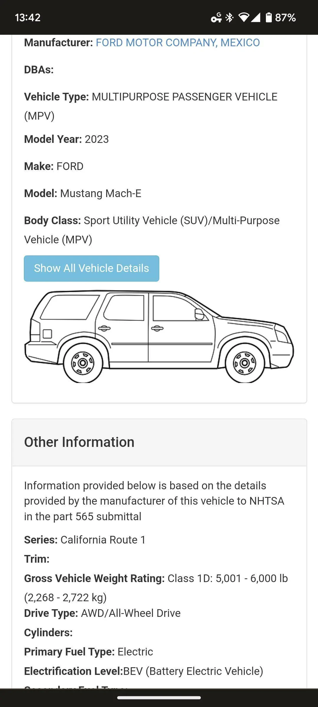 Ford Mustang Mach-E 2023 Mach-E priced over $55K & delivered in 2023 will not qualify for tax credit! Latest IRS ruling says Mach-E is a CAR - not SUV ! Screenshot_20221229-134257