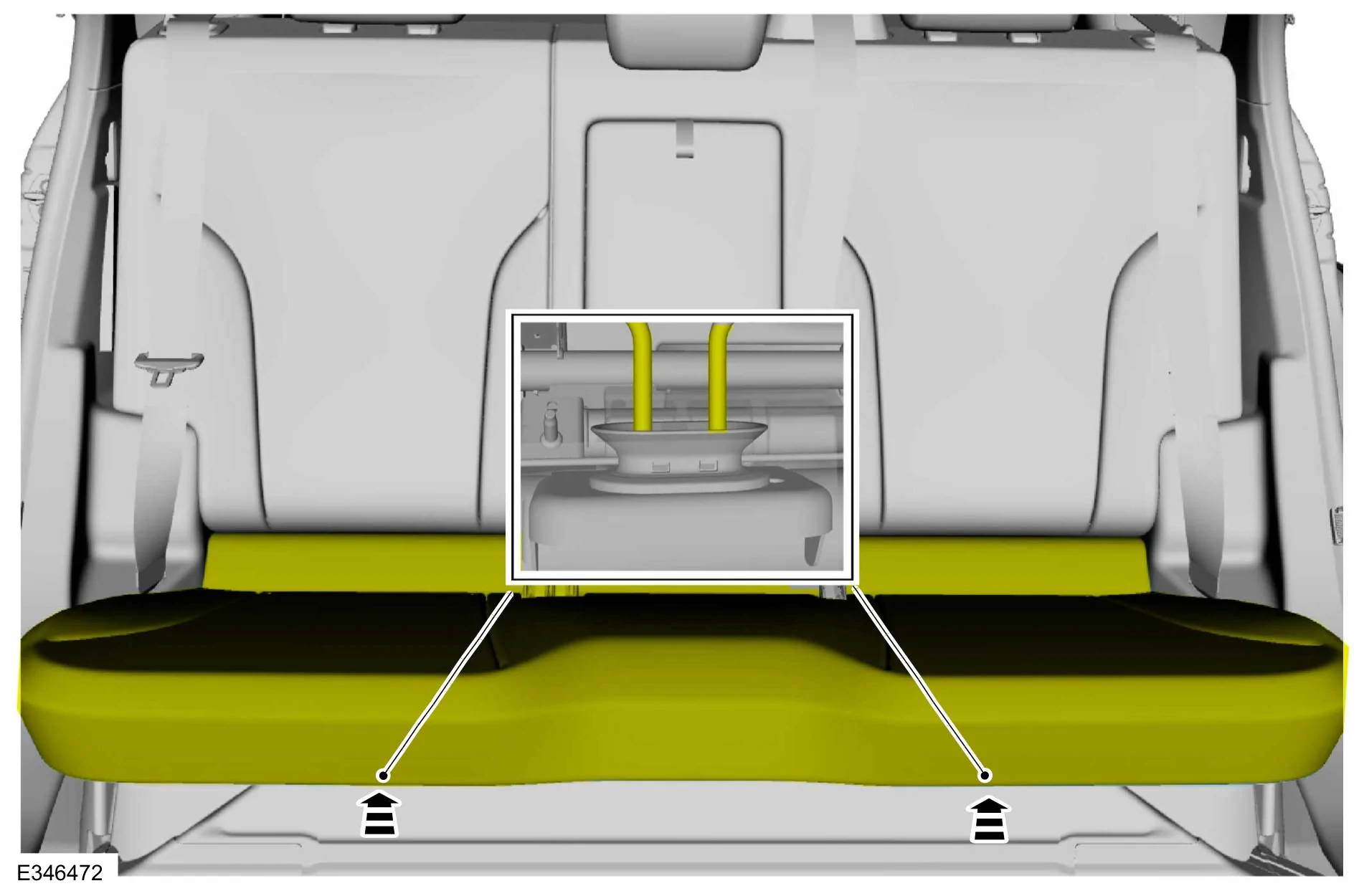Ford Mustang Mach-E Rear seat cushion removal and cleaning imagen2