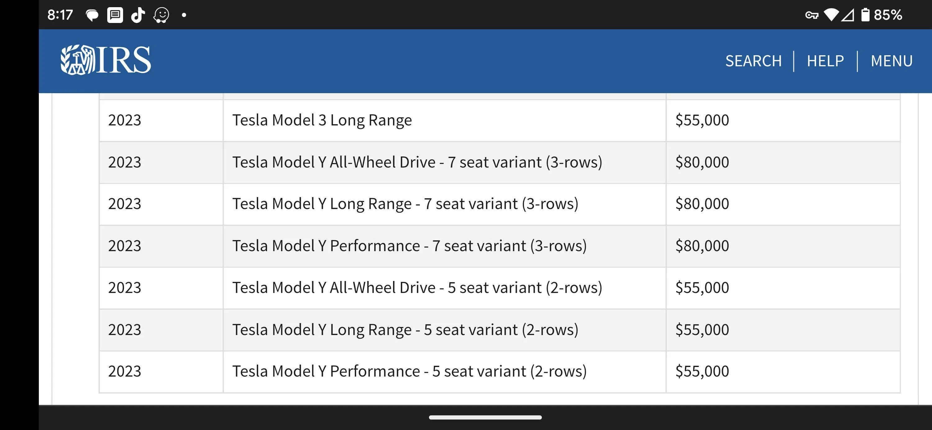 Ford Mustang Mach-E 2023 Mach-E priced over $55K & delivered in 2023 will not qualify for tax credit! Latest IRS ruling says Mach-E is a CAR - not SUV ! Screenshot_20221229-201742
