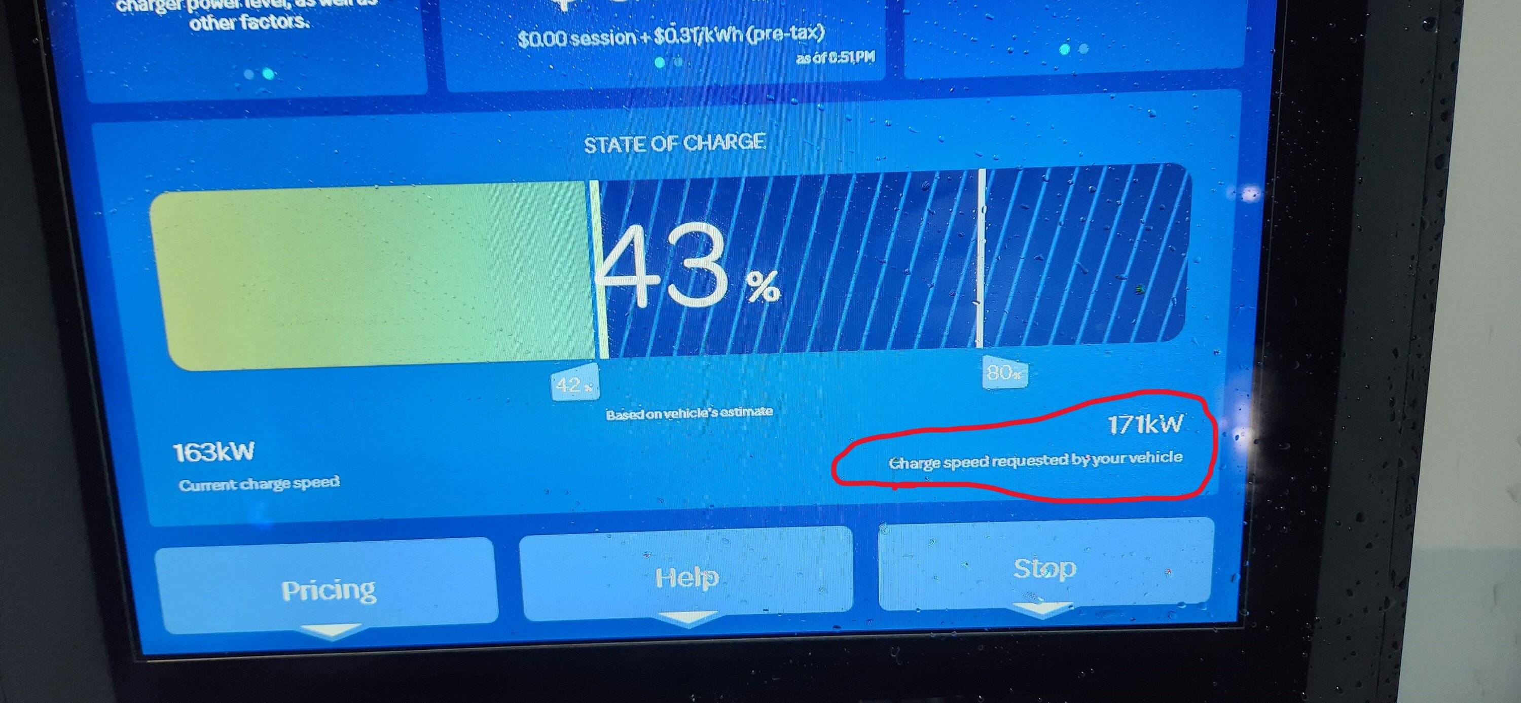 Ford Mustang Mach-E ElectrifyAmerica units starting to show "Charge speed requested by your vehicle" 1672497958933