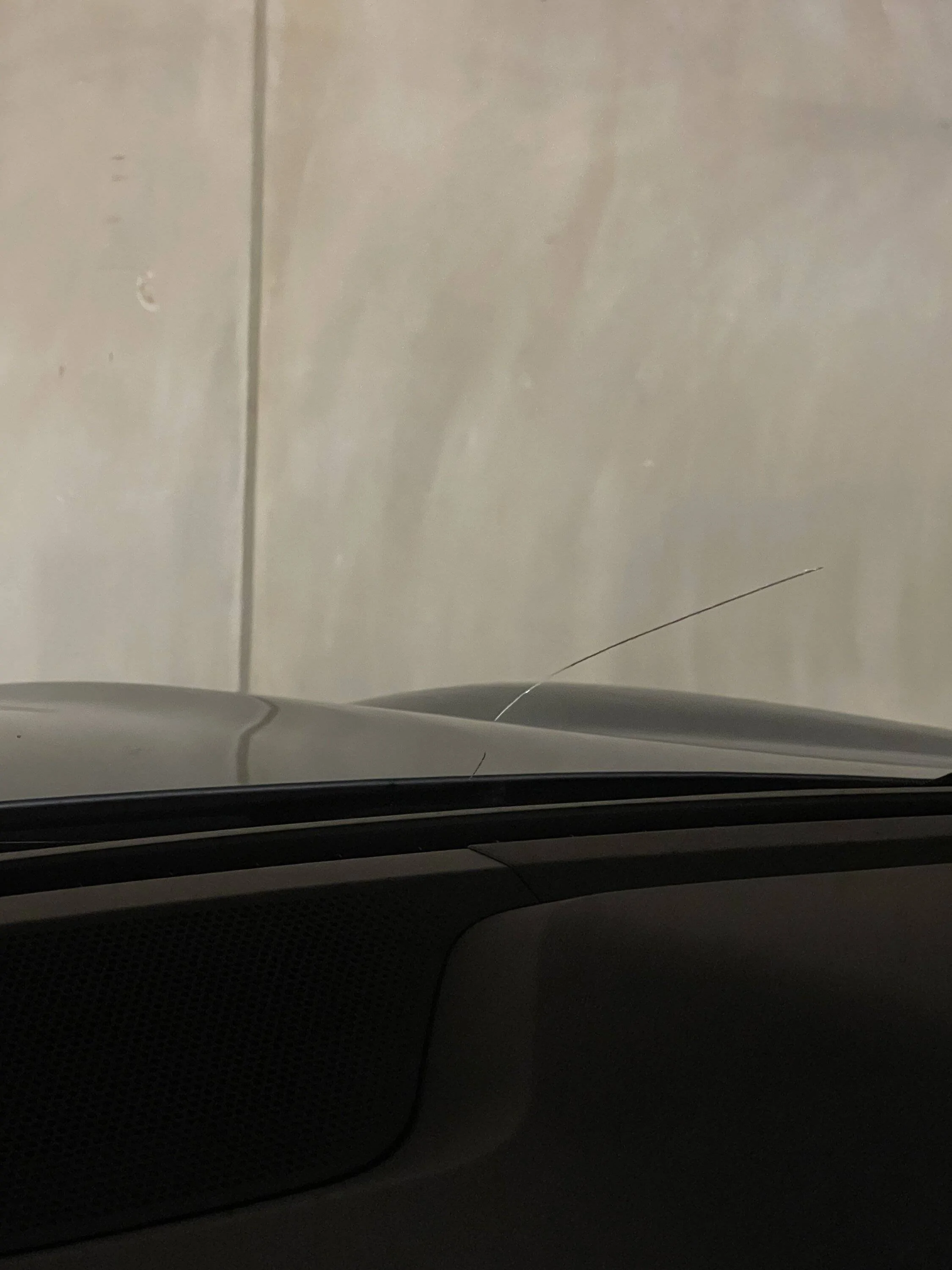 Ford Mustang Mach-E Windshield crack and gap in A pillar 52530625-58AA-4116-B292-801FE339FB8E