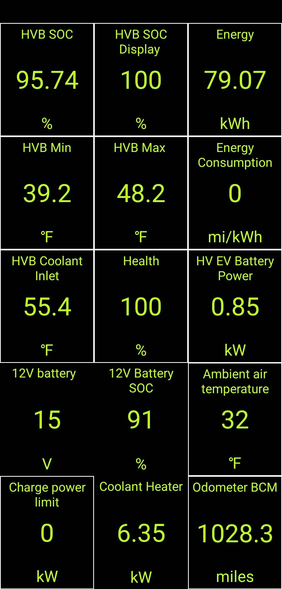 Ford Mustang Mach-E Measuring battery size DIY (via OBD/Car Scanner) 3