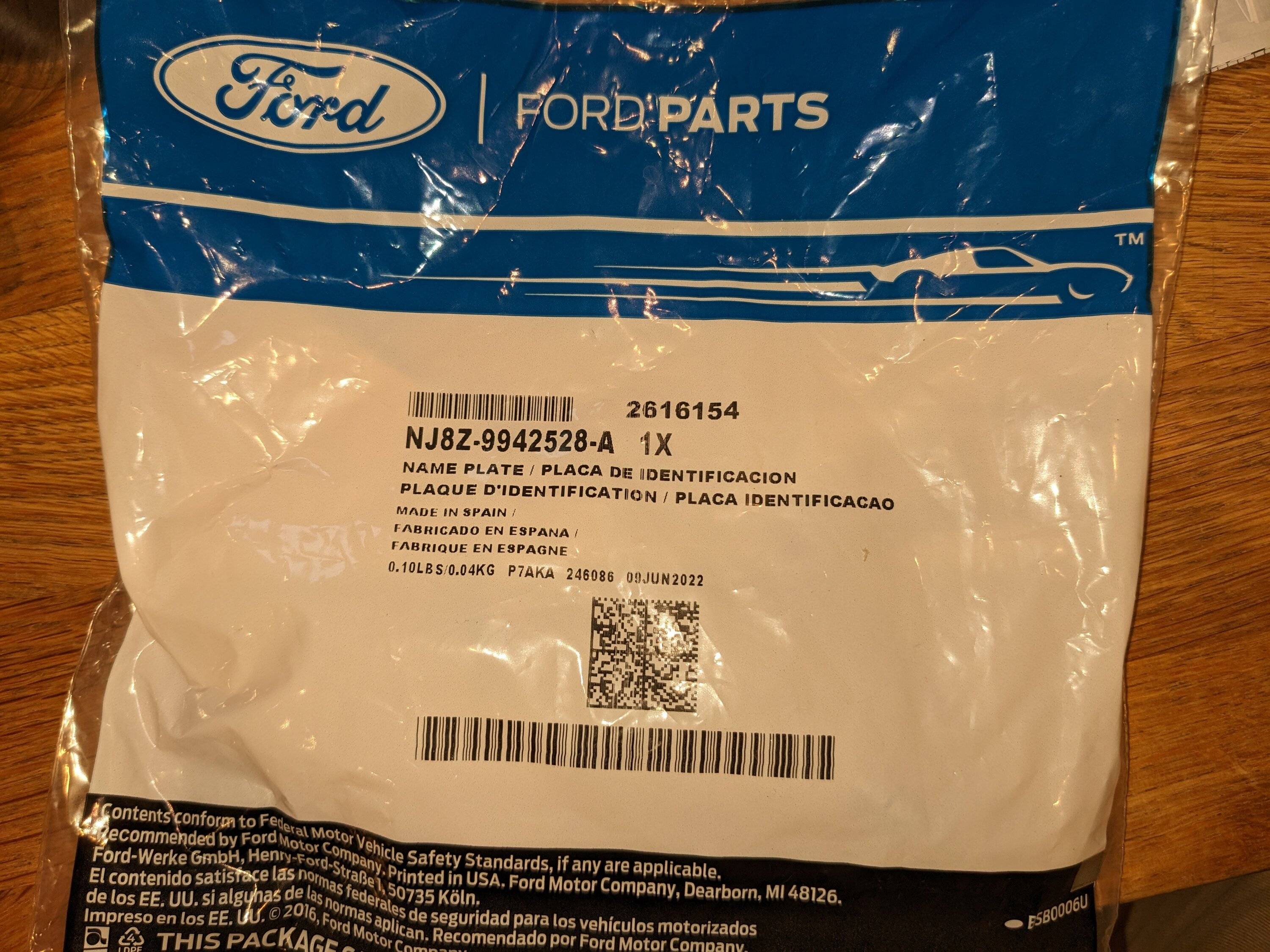 Ford Mustang Mach-E Where to find a white pony trunk emblem? PXL_20230104_163630362