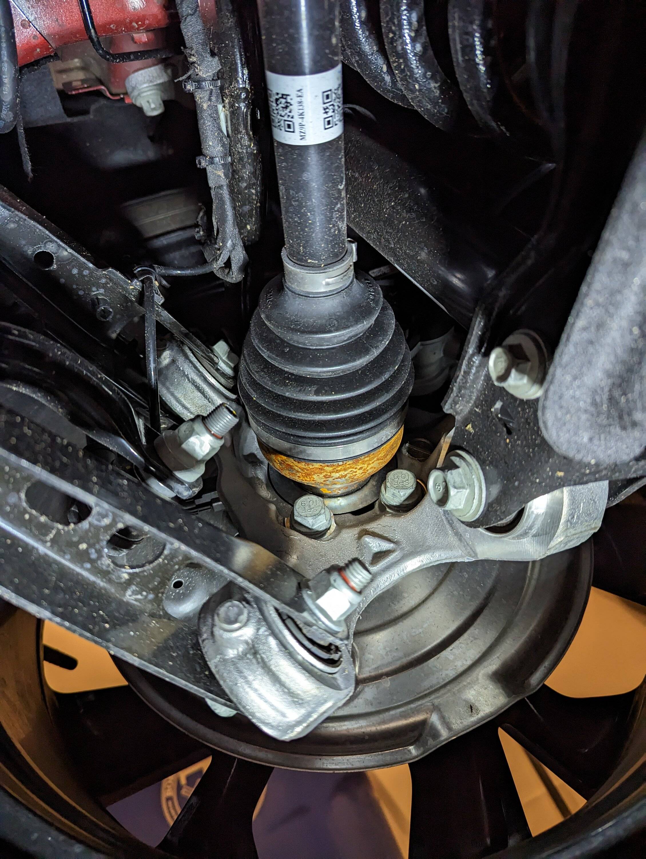 Ford Mustang Mach-E Concerned what I found when installing hitch PXL_20230107_231351662