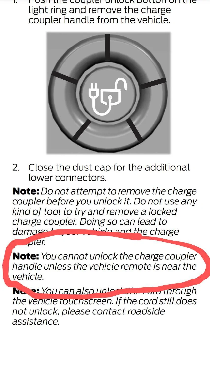 Ford Mustang Mach-E Can anyone just unplug your car when charging? Screenshot_20230111-040451~2