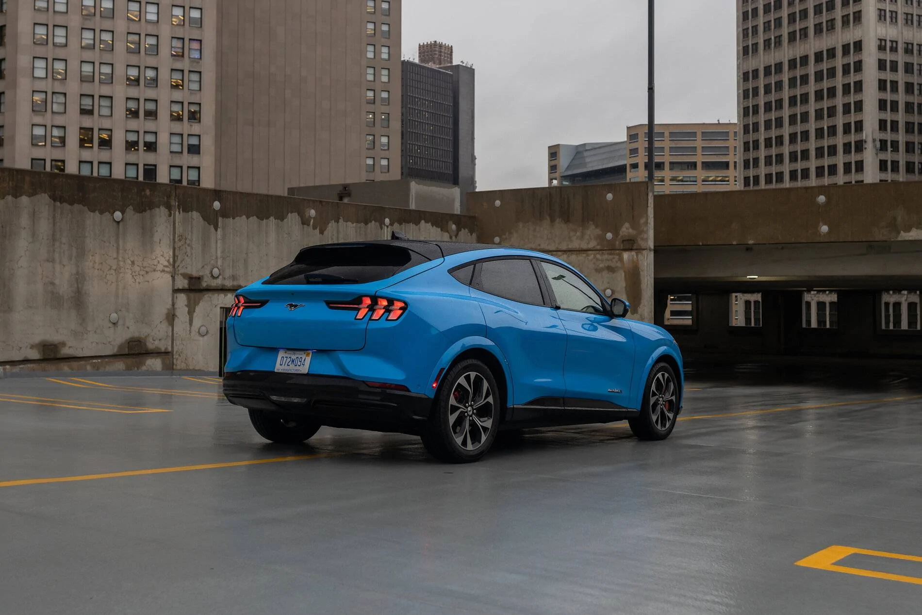 Ford Mustang Mach-E Shot Photo Gallery of Grabber Blue Mach-E 4x First Edition 0U8A7423