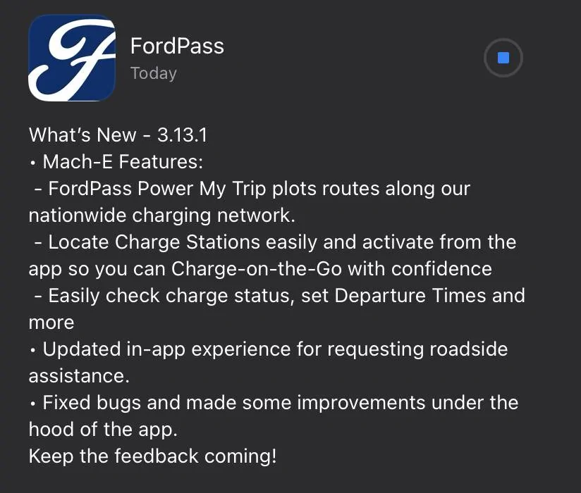 Ford Mustang Mach-E Fordpass app is so lame 6B77E7EA-64B0-43A3-A688-9AB470A0C0B5