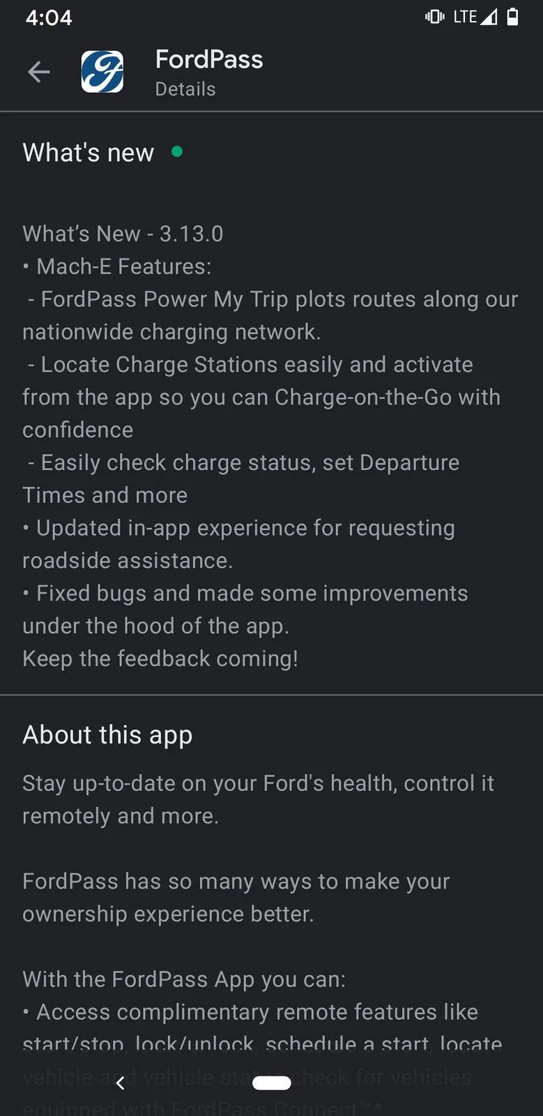 Ford Mustang Mach-E Fordpass app is so lame Screenshot_20201202-160434
