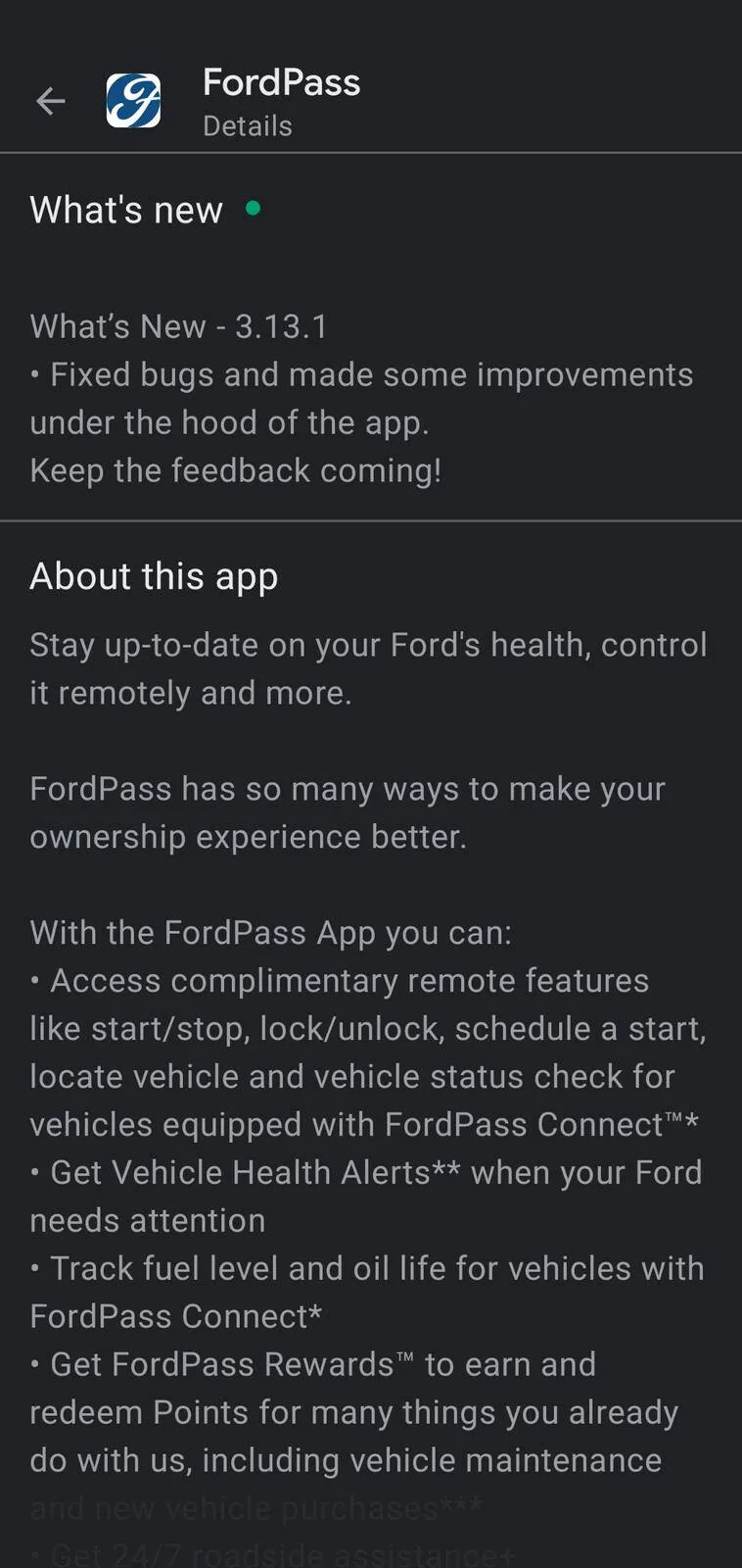 Ford Mustang Mach-E Fordpass app is so lame Screenshot_20201204-122251