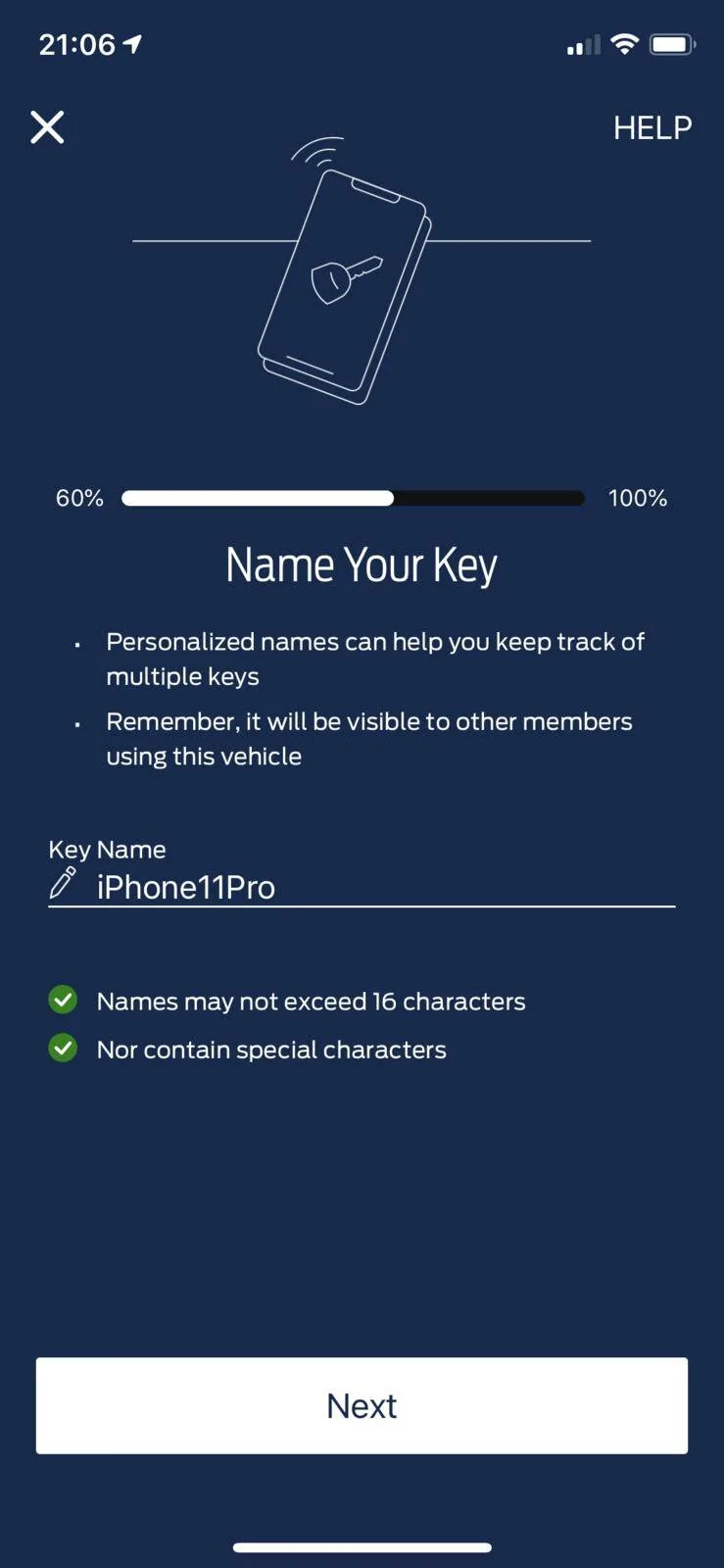 Ford Mustang Mach-E Preview: FordPass App Activated with User’s Mach-E VIN 20201209_200620000_iOS