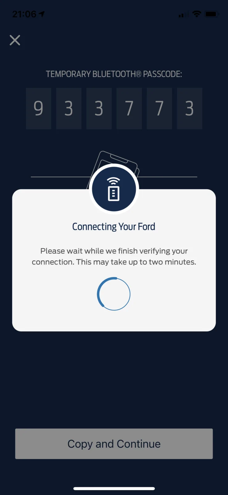 Ford Mustang Mach-E Preview: FordPass App Activated with User’s Mach-E VIN 20201209_200639000_iOS