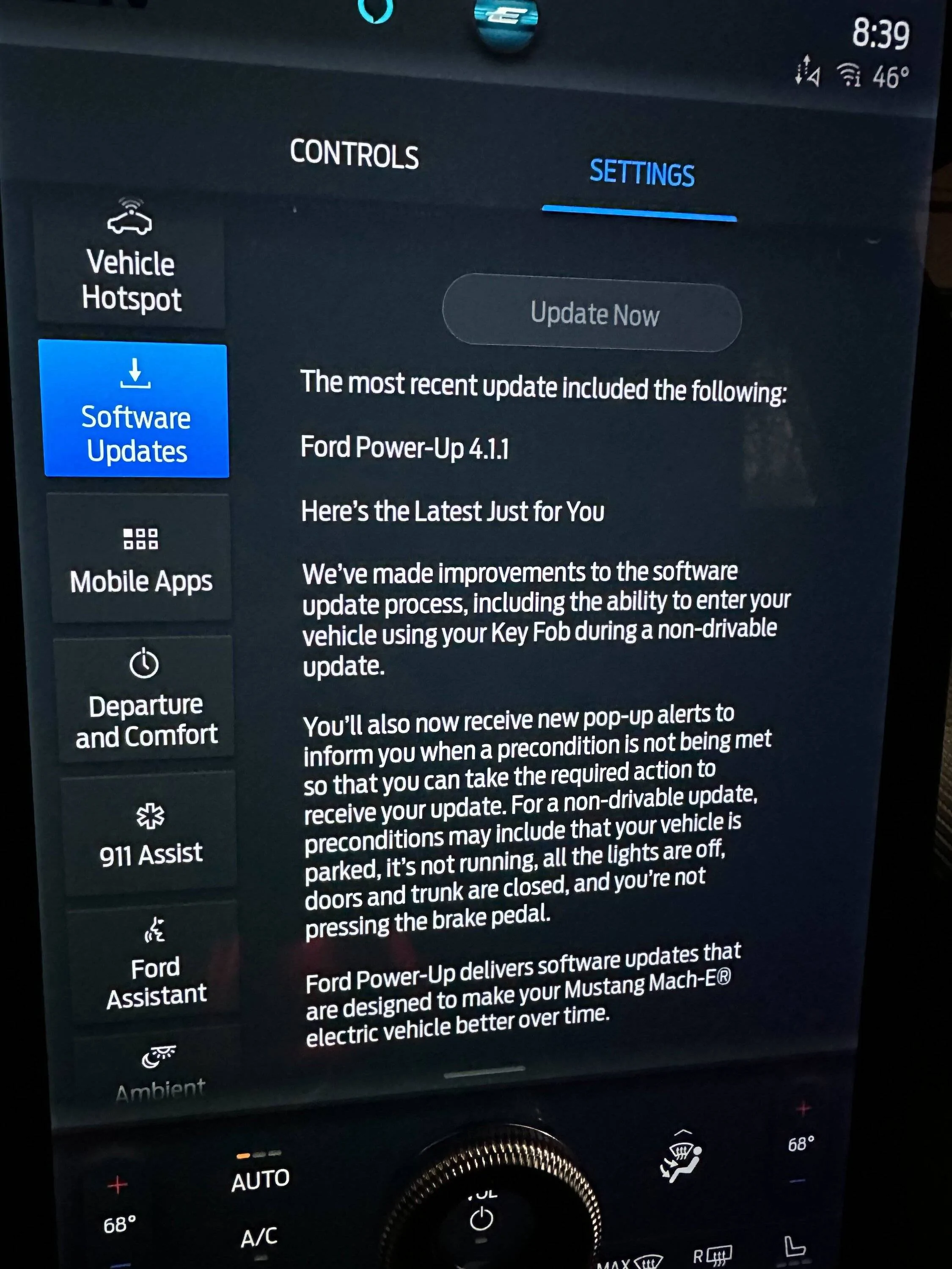 Ford Mustang Mach-E 4.1.2 OTA Update delay IMG_6371