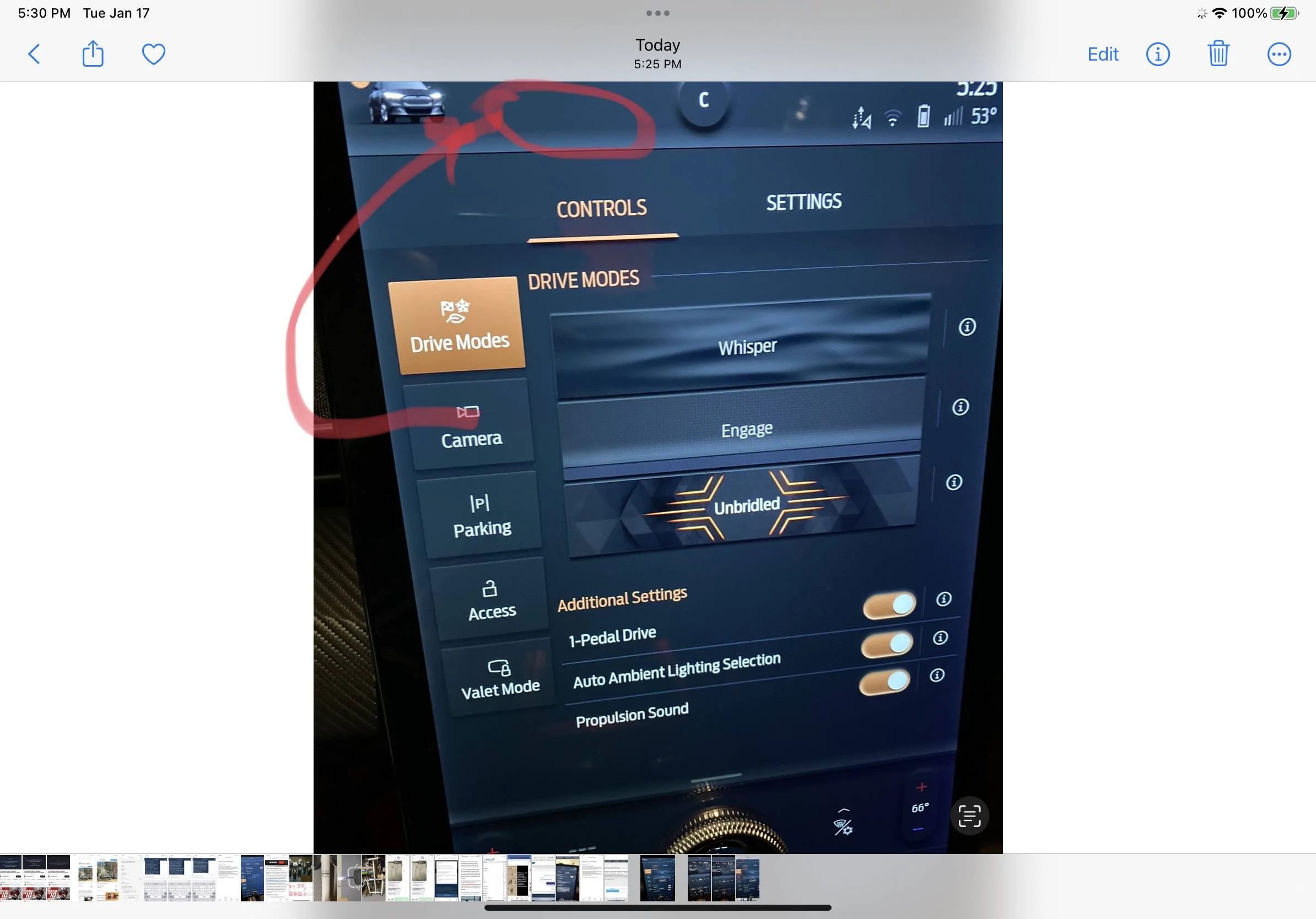 Ford Mustang Mach-E Move Camera to top of screen where it is always accessible. CB42A745-D237-47E8-86DC-32135DC763C3