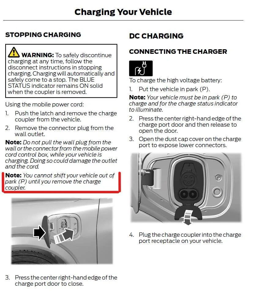 Ford Mustang Mach-E Charge port and...I'm a moron charge port