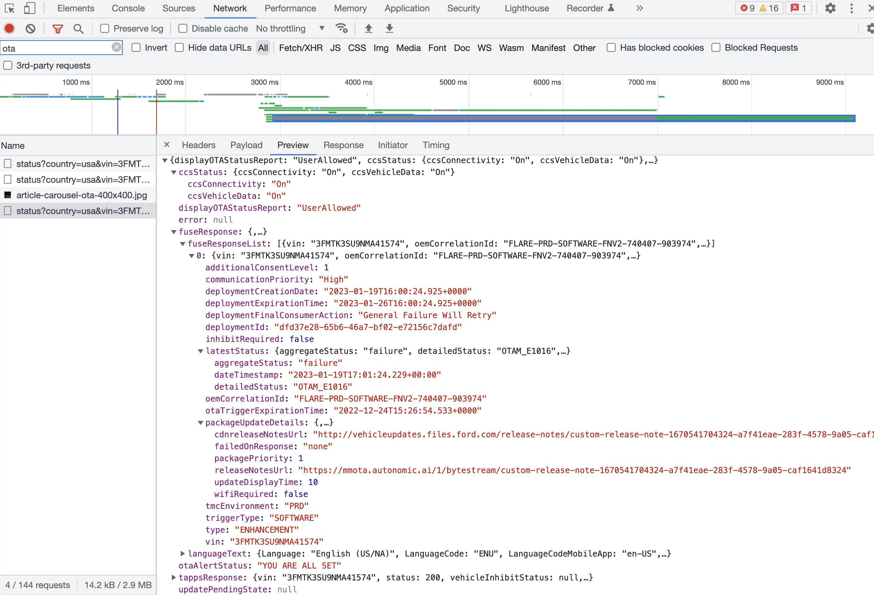 Ford Mustang Mach-E OTA Update Status Hidden in the Ford Website Screenshot 2023-01-19 at 9.07.25 PM