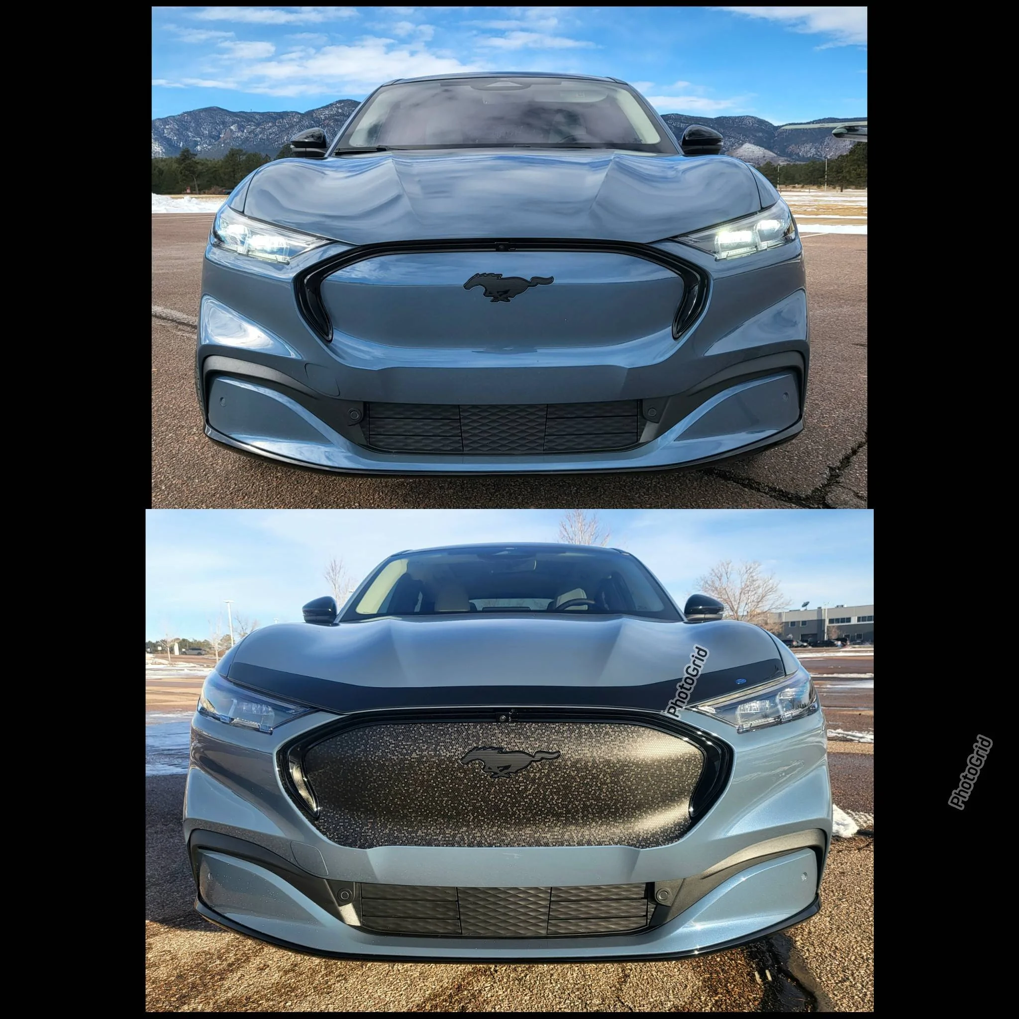 Ford Mustang Mach-E Grille Vinyl Wrapped - Before & After CM_Photogrid_1674187730155