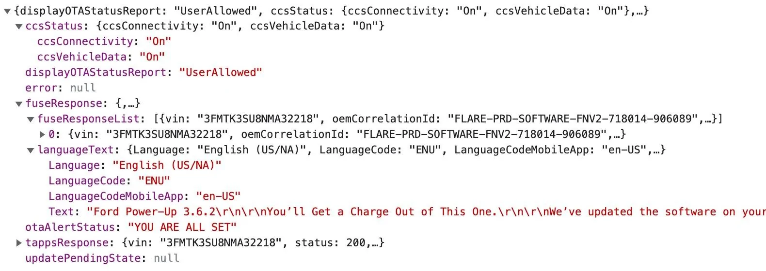 Ford Mustang Mach-E OTA Update Status Hidden in the Ford Website 1