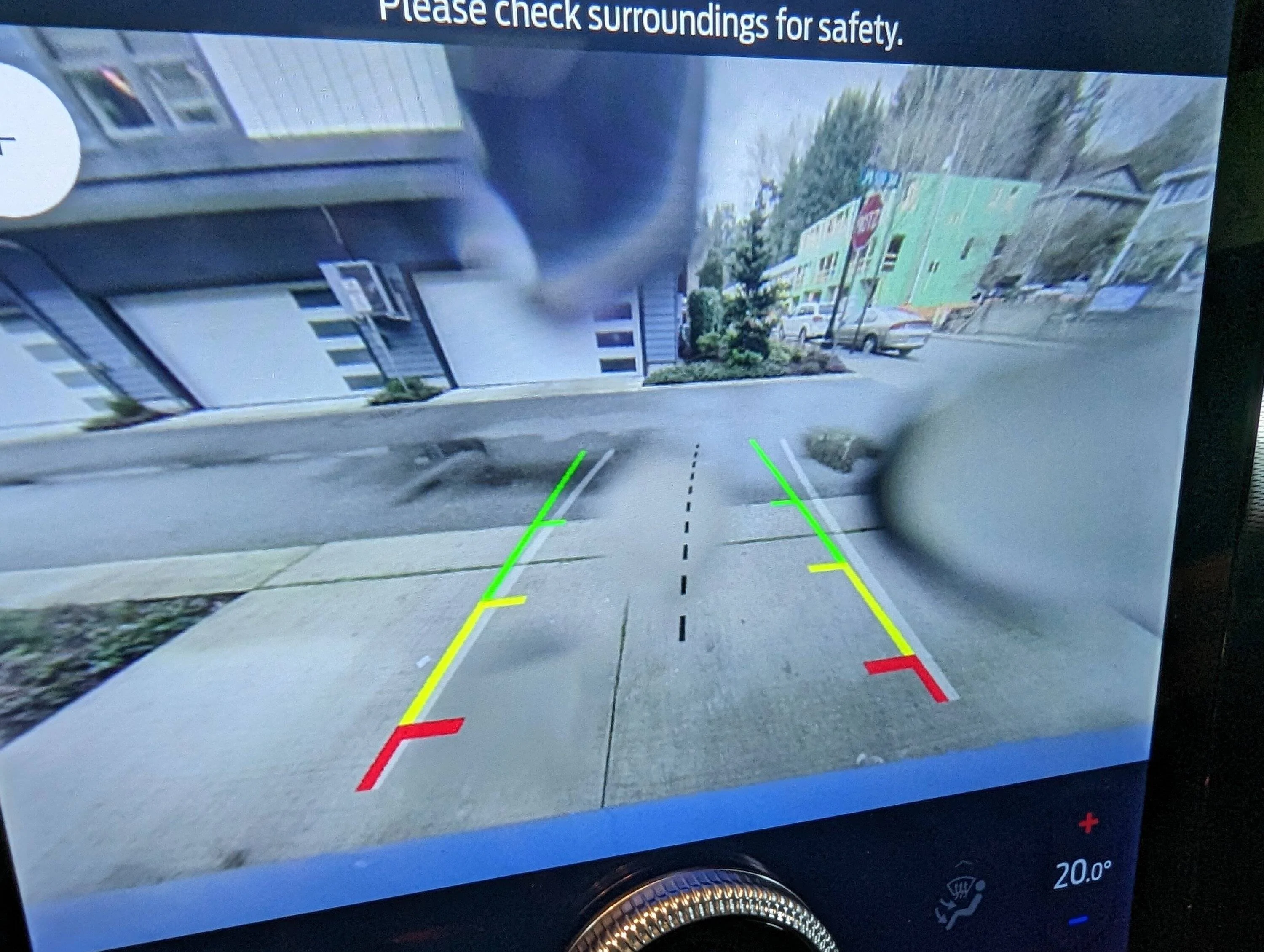 Ford Mustang Mach-E Backup camera attracting water drops PXL_20230122_190355767