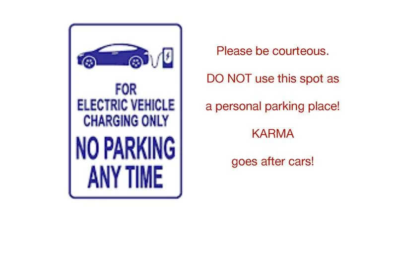 Ford Mustang Mach-E Question: Is there a way to report ICE vehicles parked in an EV Charging station? no-parking-1