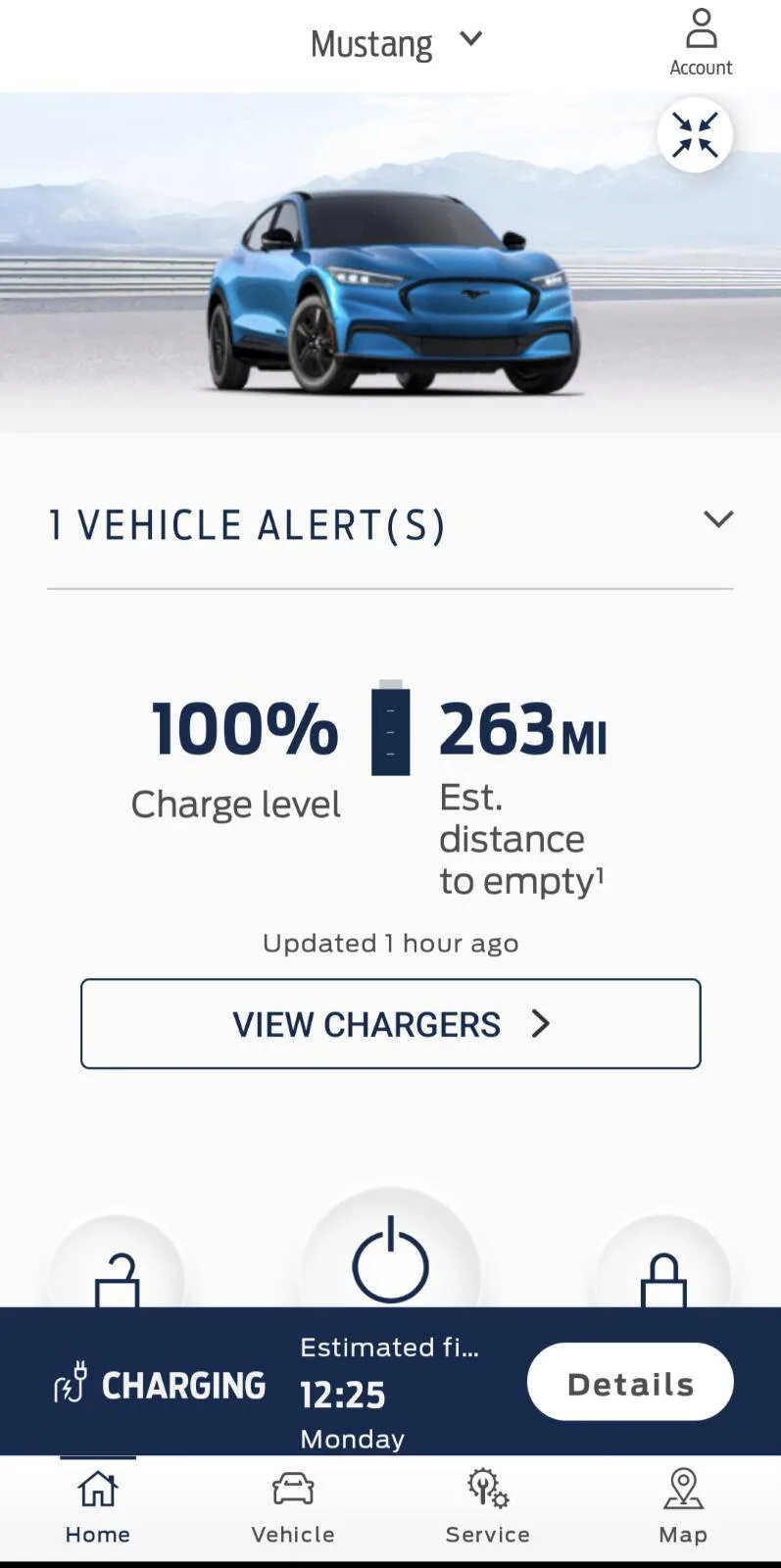 Ford Mustang Mach-E Phoenix Charging in Winter Screenshot_20230123-142122