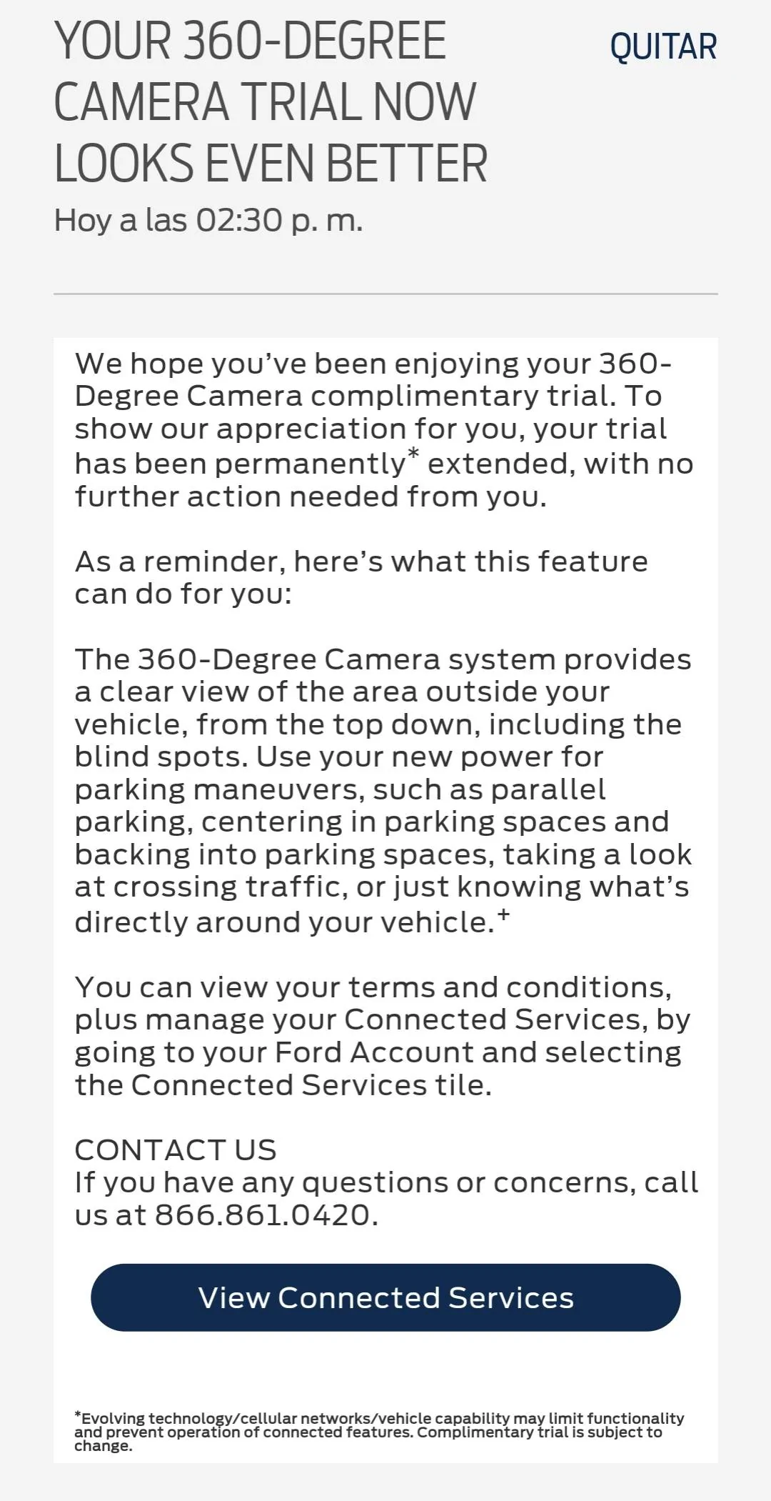 Ford Mustang Mach-E 360° Degree Camera feature is now FREE! Free Trial Extended to Permanent*! Screenshot_2023-01-23-20-52-16-17_f85a9dcae275ee1e0920d804e6924647