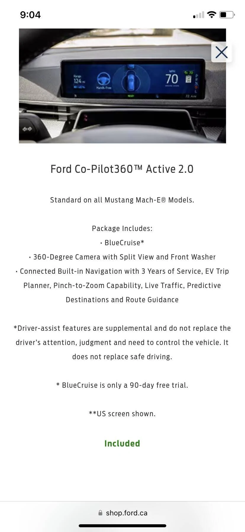 Ford Mustang Mach-E 360° Degree Camera feature is now FREE! Free Trial Extended to Permanent*! 5A258F82-1F7C-4D00-8E71-758A1274BF97