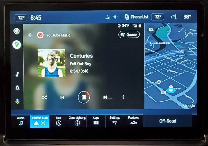 Ford Mustang Mach-E Android Auto: Switch BACK to "one big screen" option 1674596404432