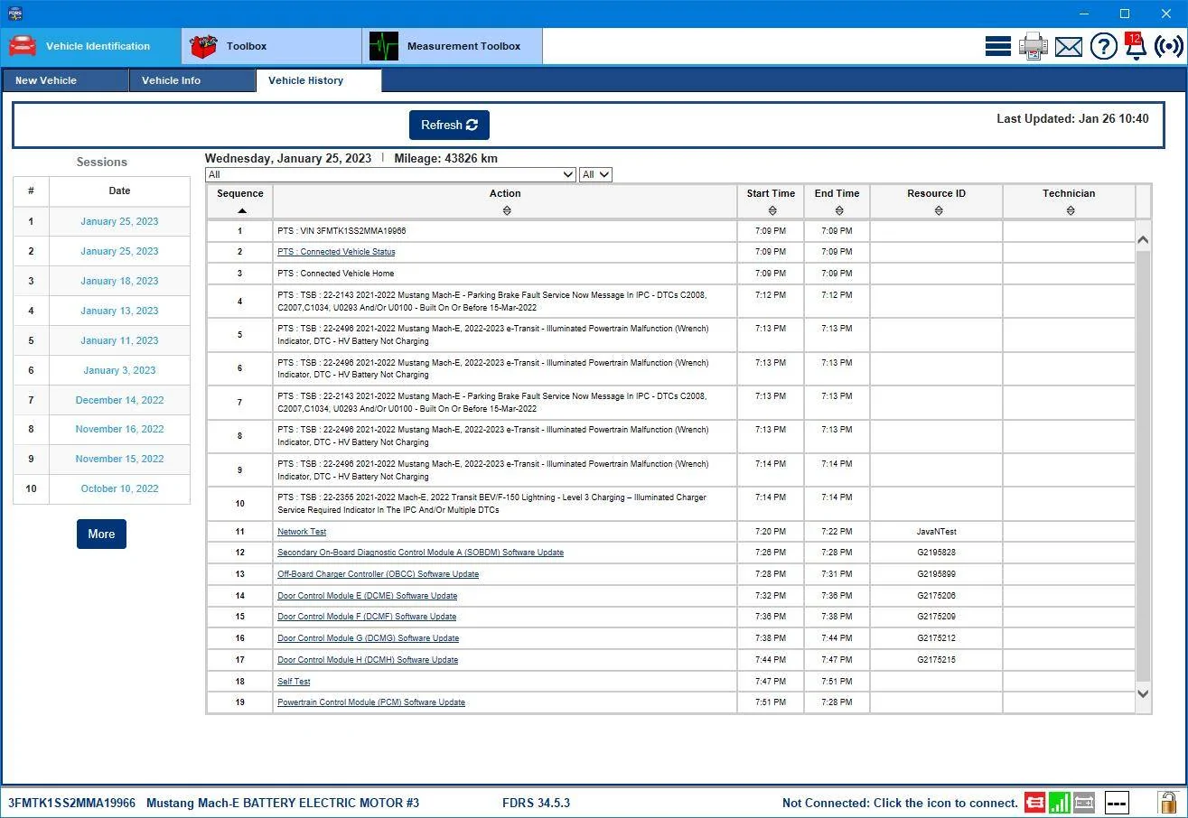 Ford Mustang Mach-E Post here if you have an active FDRS account and are willing to look up info for others 3FMTK1SS2MMA19966-26-Jan-23Work