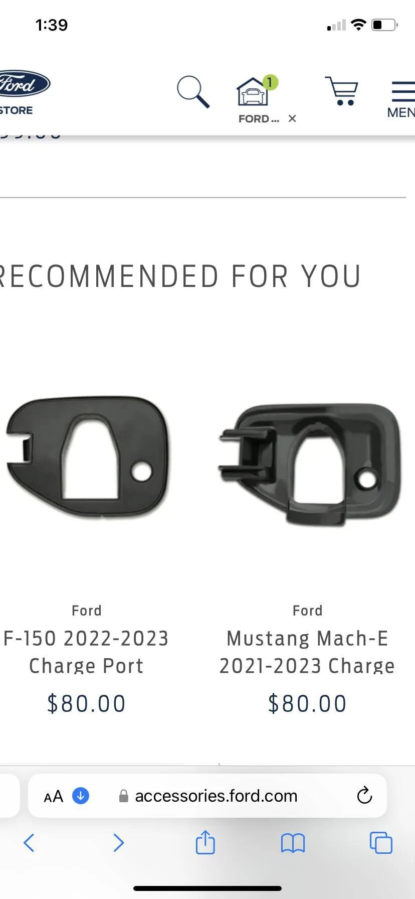 Ford Mustang Mach-E OEM Winter Charge Cover A00FE852-3164-43B3-8A50-C8036489F4C9