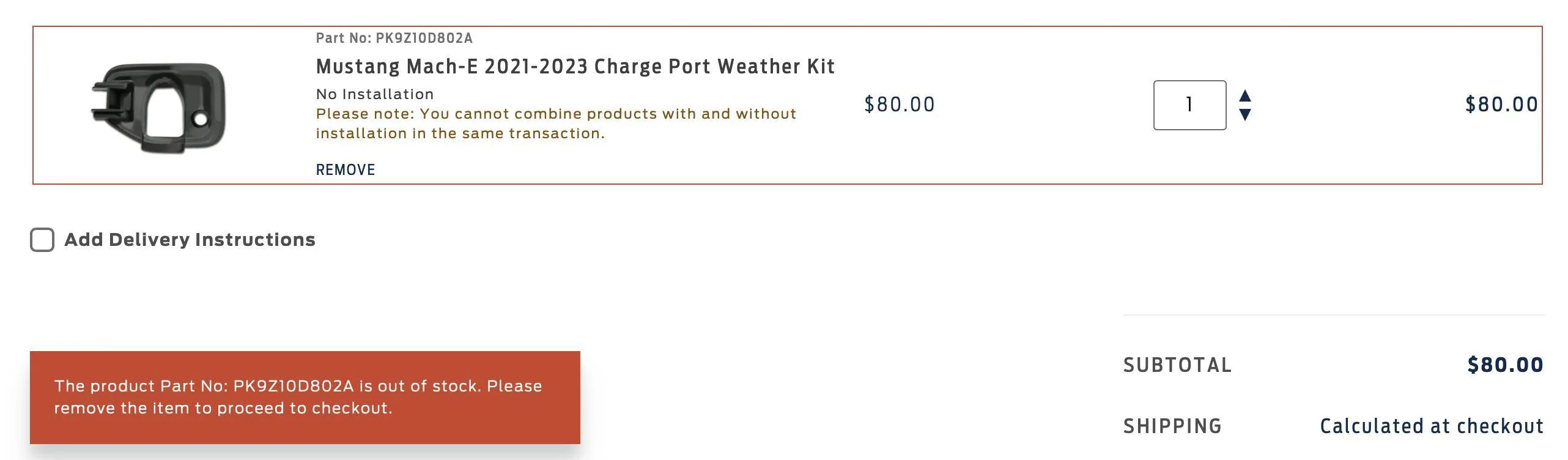 Ford Mustang Mach-E OEM Winter Charge Cover Screenshot 2023-01-26 at 8.36.34 PM