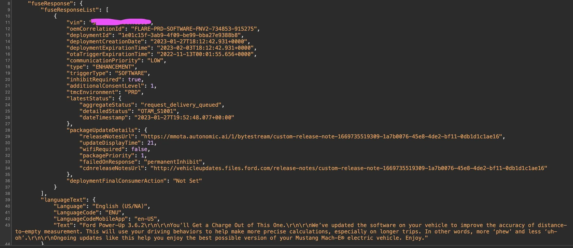 Ford Mustang Mach-E Ford Power-Up OTA Update Software 3.6.2 Screenshot 2023-01-27 at 4.09.03 PM