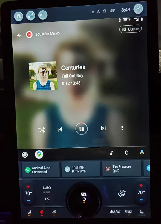 Ford Mustang Mach-E Android Auto: Switch BACK to "one big screen" option 1674870640025