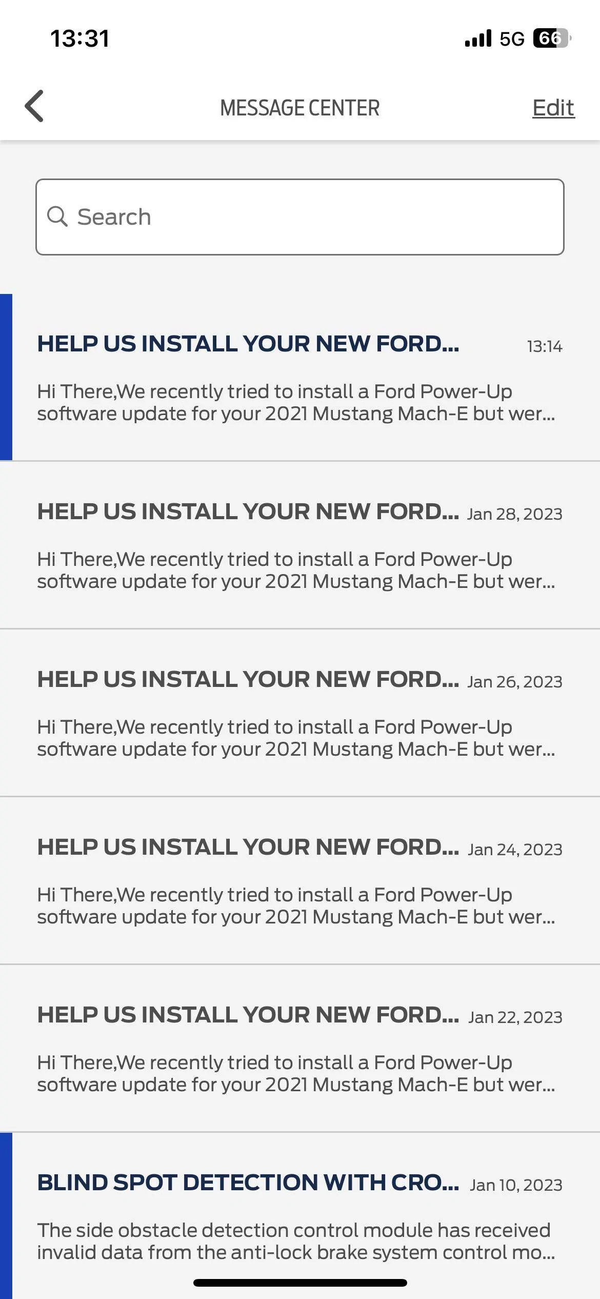 Ford Mustang Mach-E If you want your Mach-E to get OTA updates - the SOC of the 12V (LVB) must be at least 80-85% 5302F27C-B2B4-422A-BCAF-DE8118FFDEF7