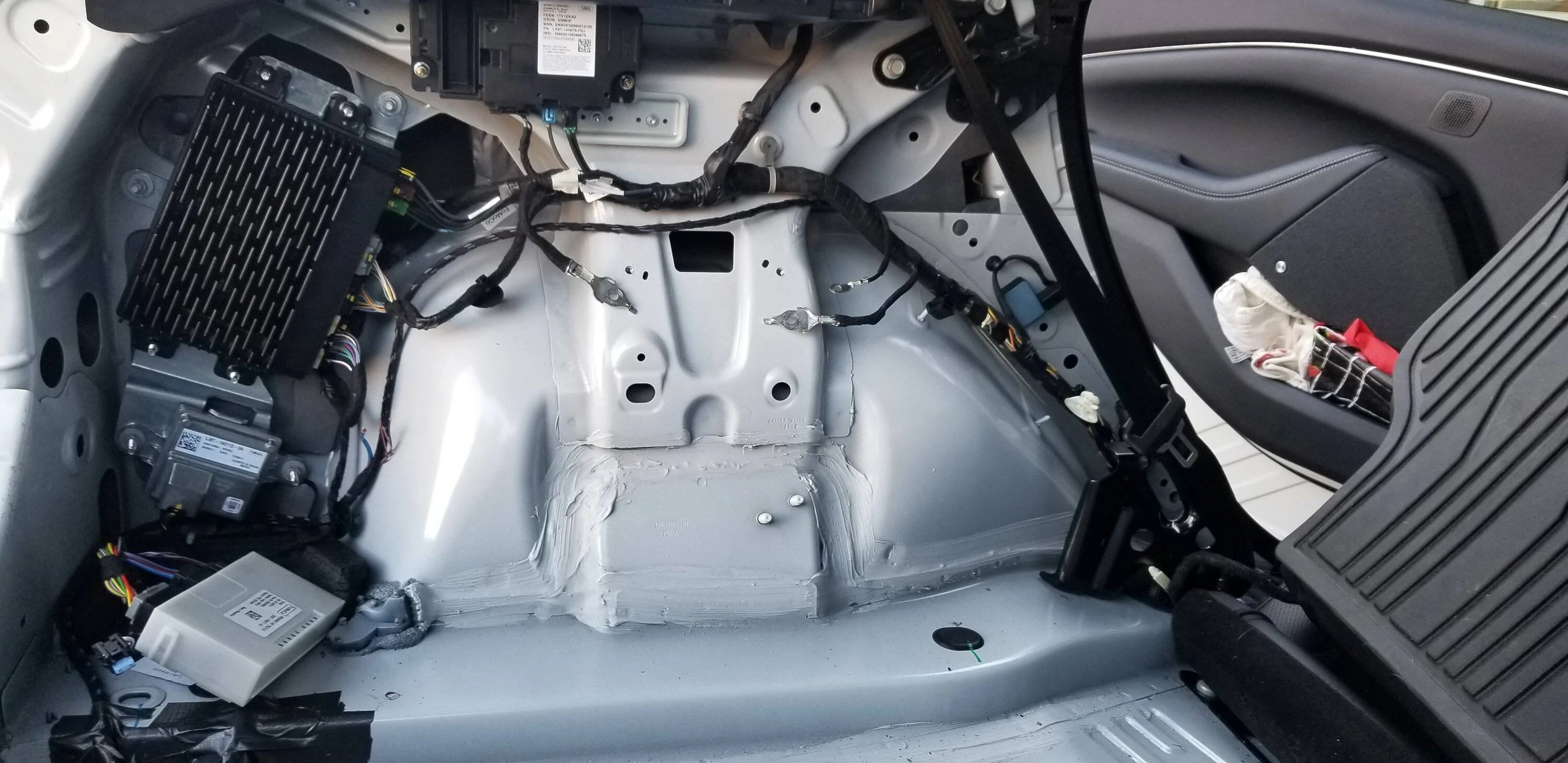 Ford Mustang Mach-E Two Missing Cargo Anchor Points / Tie downs 20230124_155328