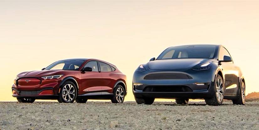 Ford Mustang Mach-E Model Y vs Mach-E (after price drops) -- value comparison by Motortrend 1675212342808