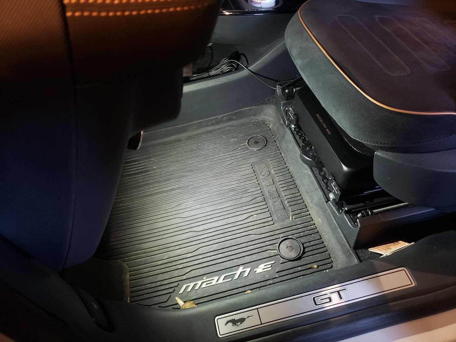 Ford Mustang Mach-E I installed a subwoofer under the driver’s seat. This is how I did it. jDEQGnp4Ea9T4jswKqHEXLbmMmdC0pwic0gM1hNXRTcCZ9O9GA