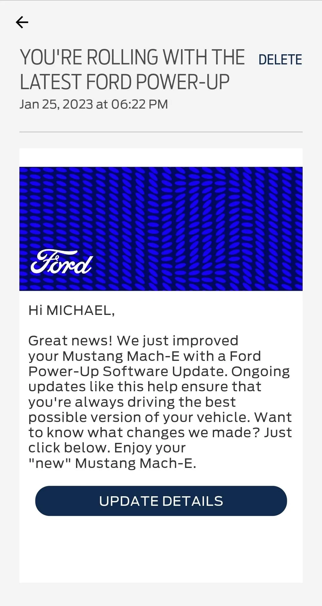 Ford Mustang Mach-E If you want your Mach-E to get OTA updates - the SOC of the 12V (LVB) must be at least 80-85% Screenshot_20230205-084350_FordPass