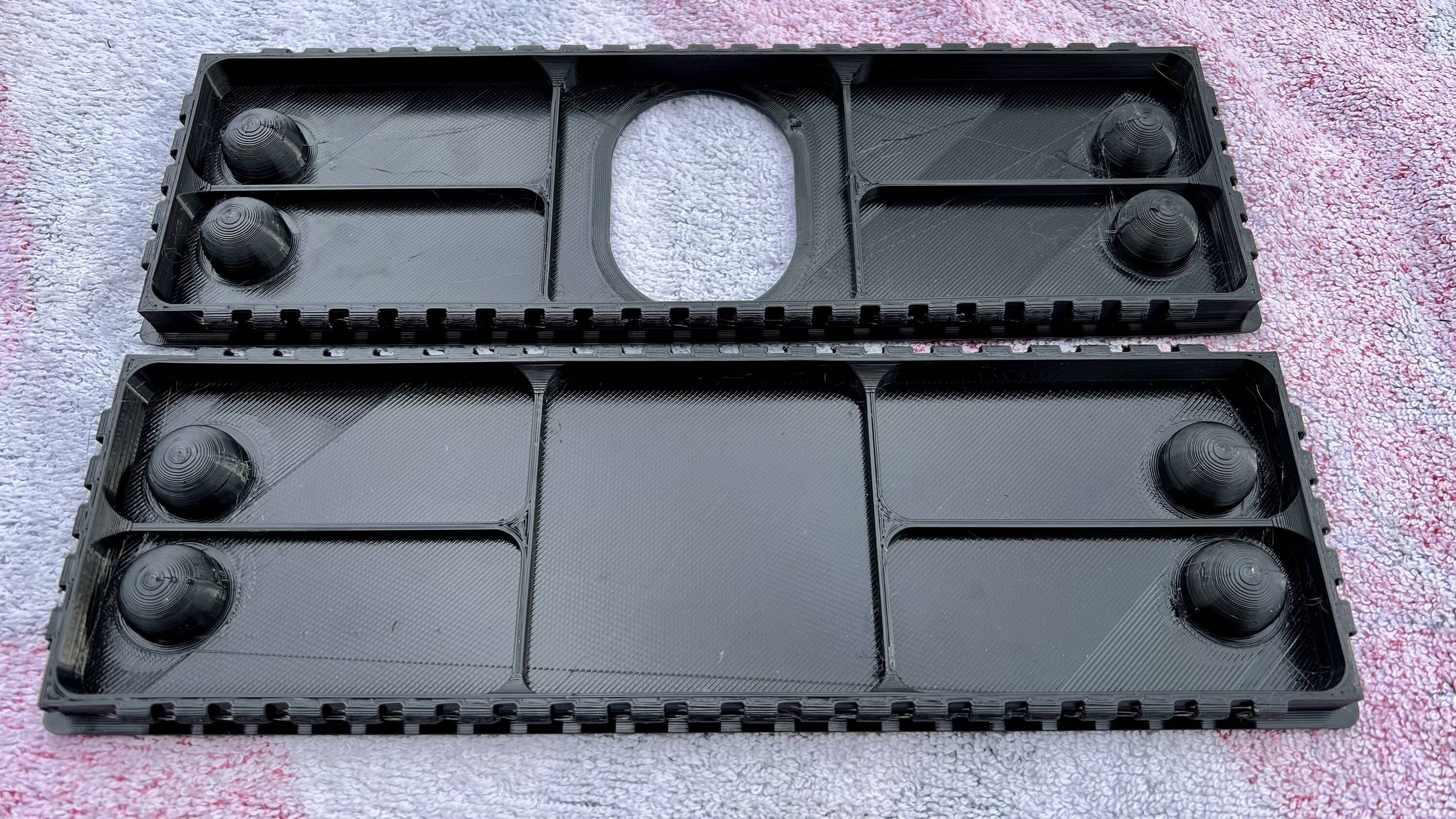 Ford Mustang Mach-E StealthHitches :: DIY 3D-printed Solution :: "Dremel Cutting Guide and Covers" Covers Insid