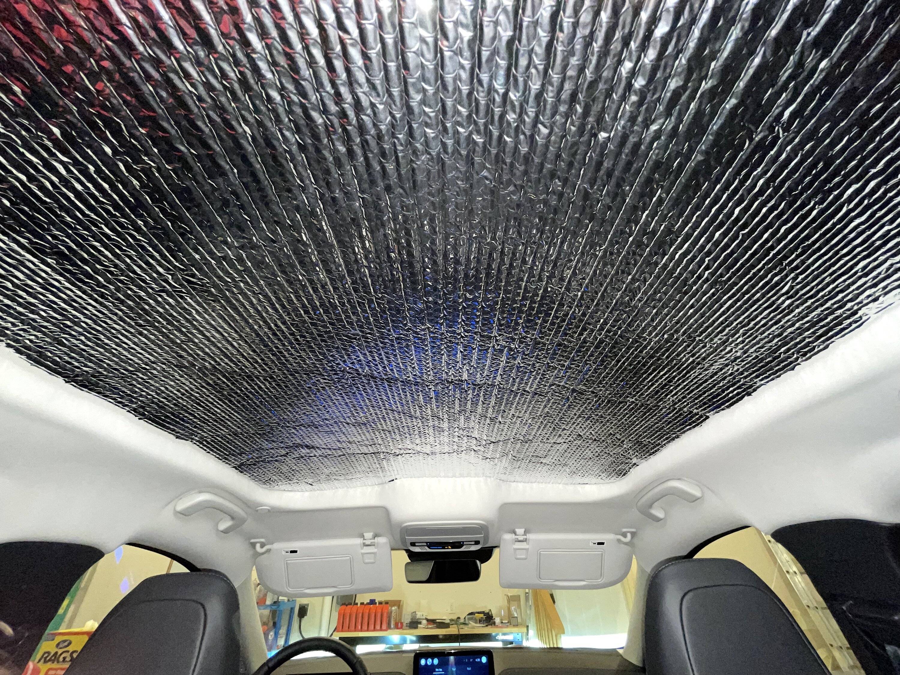 Ford Mustang Mach-E DIY: Reflectix Roof Insulation to Reduce Heat Loss in Cold Temperatures Mach-E Reflectix Roof
