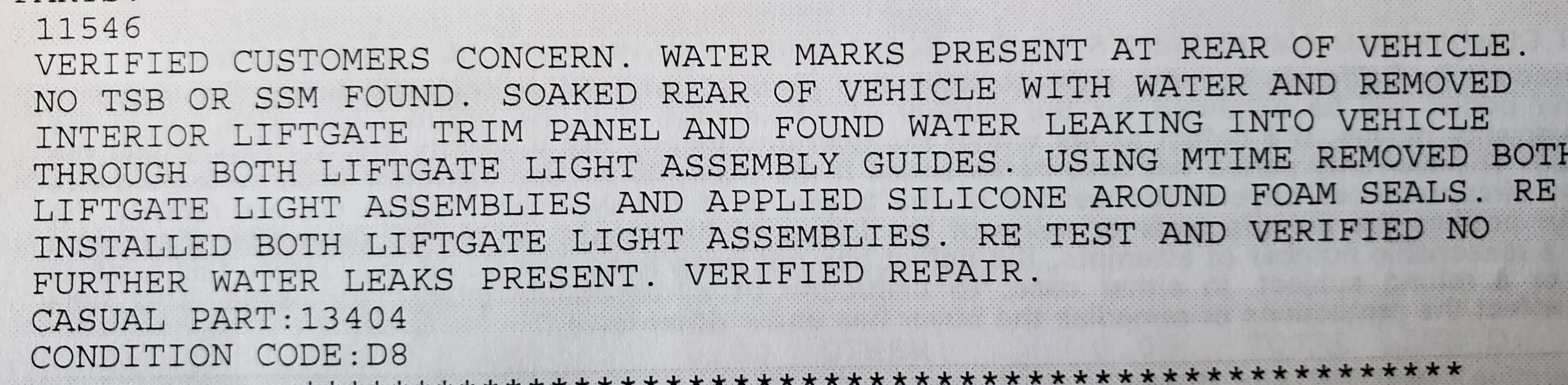 Ford Mustang Mach-E TSB 21-2307  Water Leak Into Liftgate - Built On Or Before 01-July-2021 1676219589179