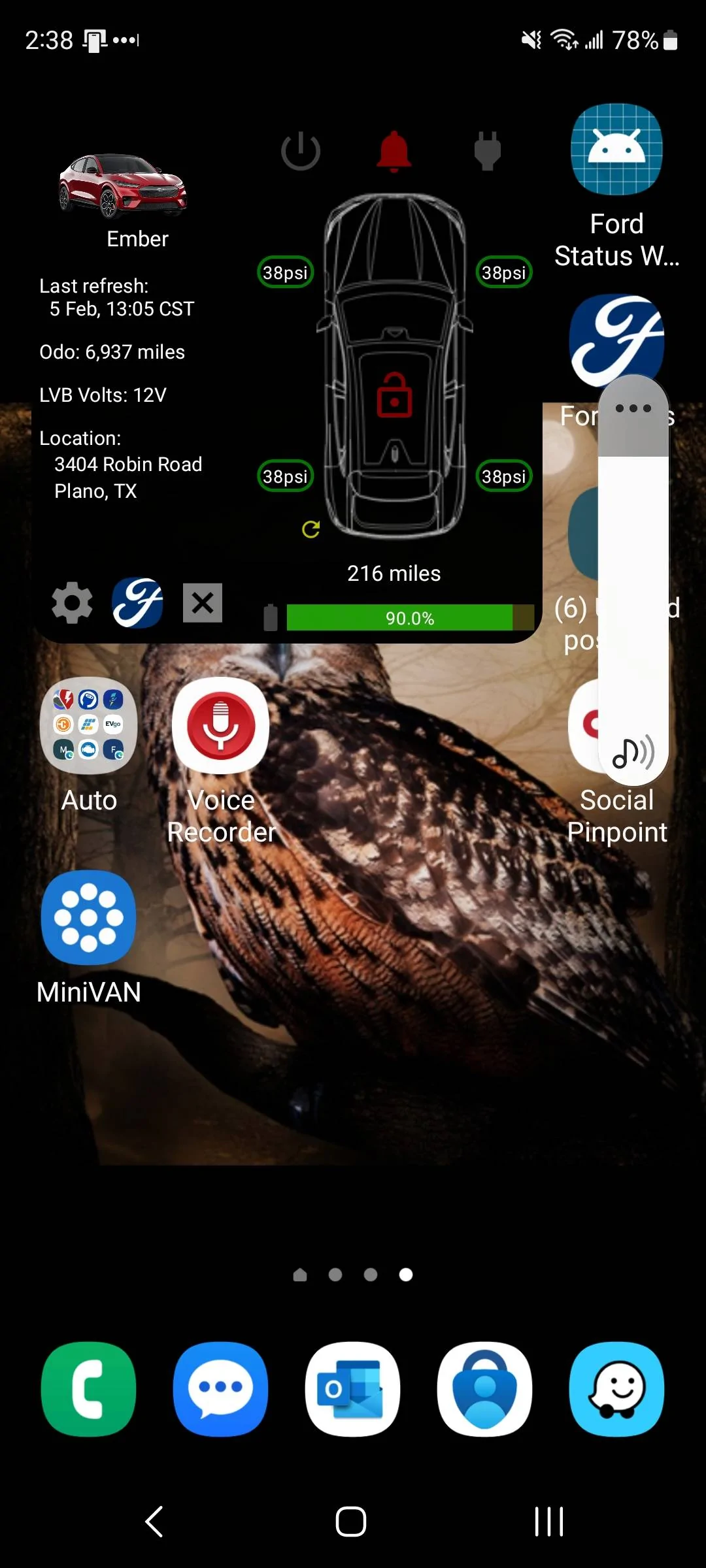 Ford Mustang Mach-E Android Widget for Mach-E [Less Complex] Screenshot_20230215_143859_One UI Hom