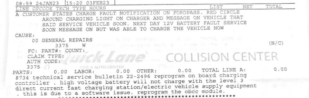Ford Mustang Mach-E Unable to charge car.  Service vehicle now Screenshot_20230216-121311
