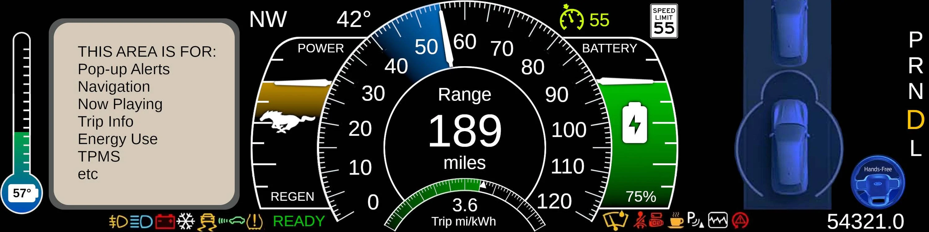 Ford Mustang Mach-E Hey Ford! Can we get mi/kWh on the instrument cluster? mach up 9 acc